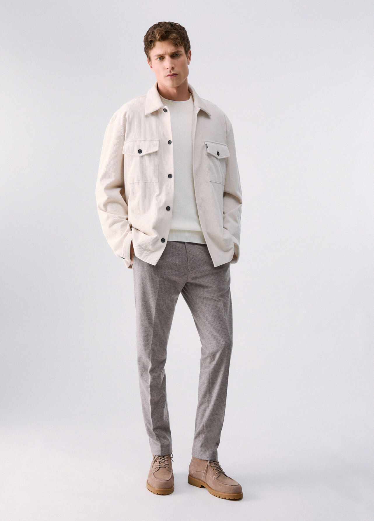 Maglia in lana e cashmere - WHITE