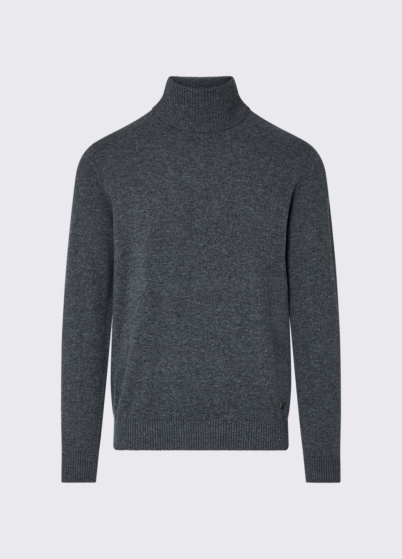 Dolcevita in lana e cashmere - DARK GREY