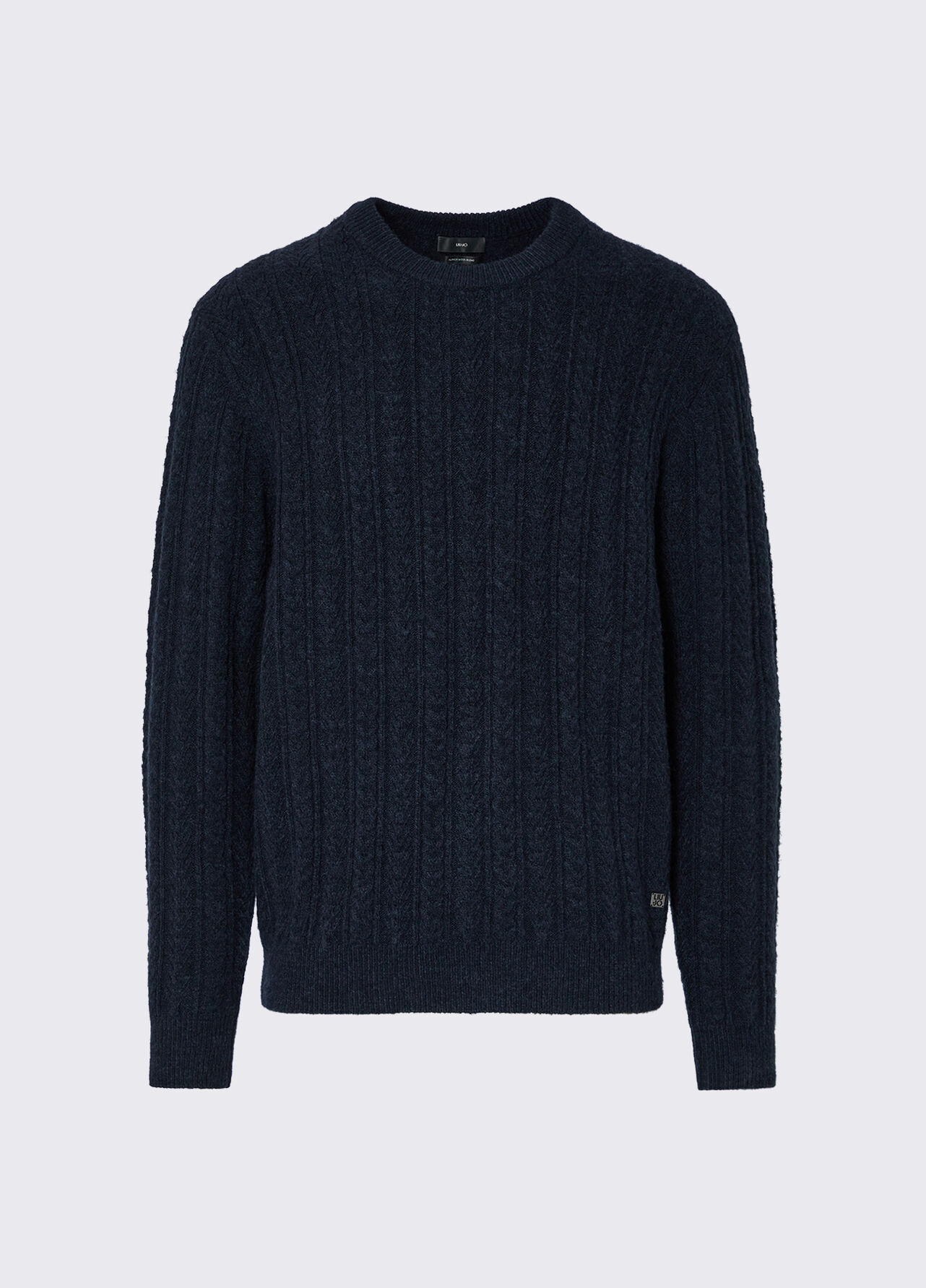 Maglia in lana e alpaca - DARK BLUE