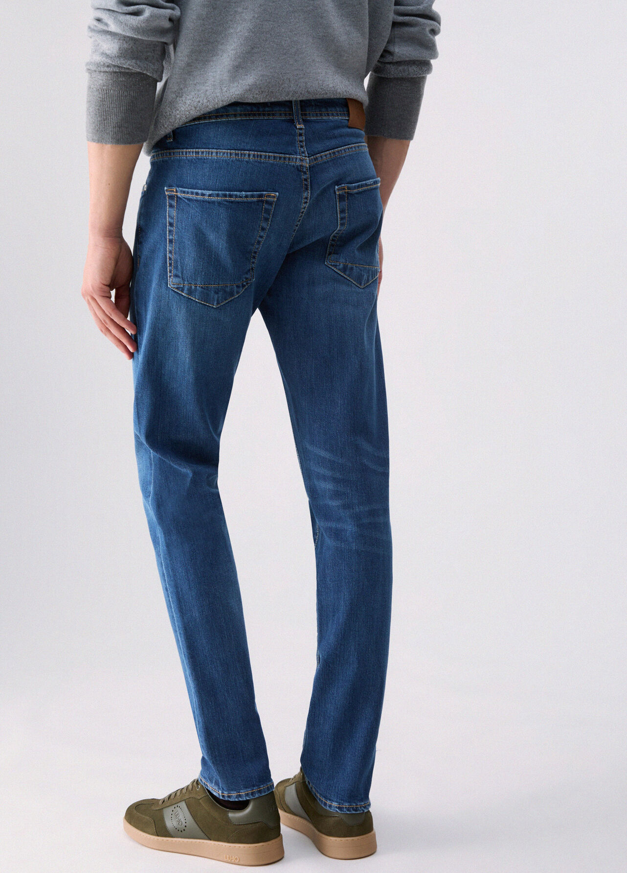 Jeans straight - BLUE DENIM