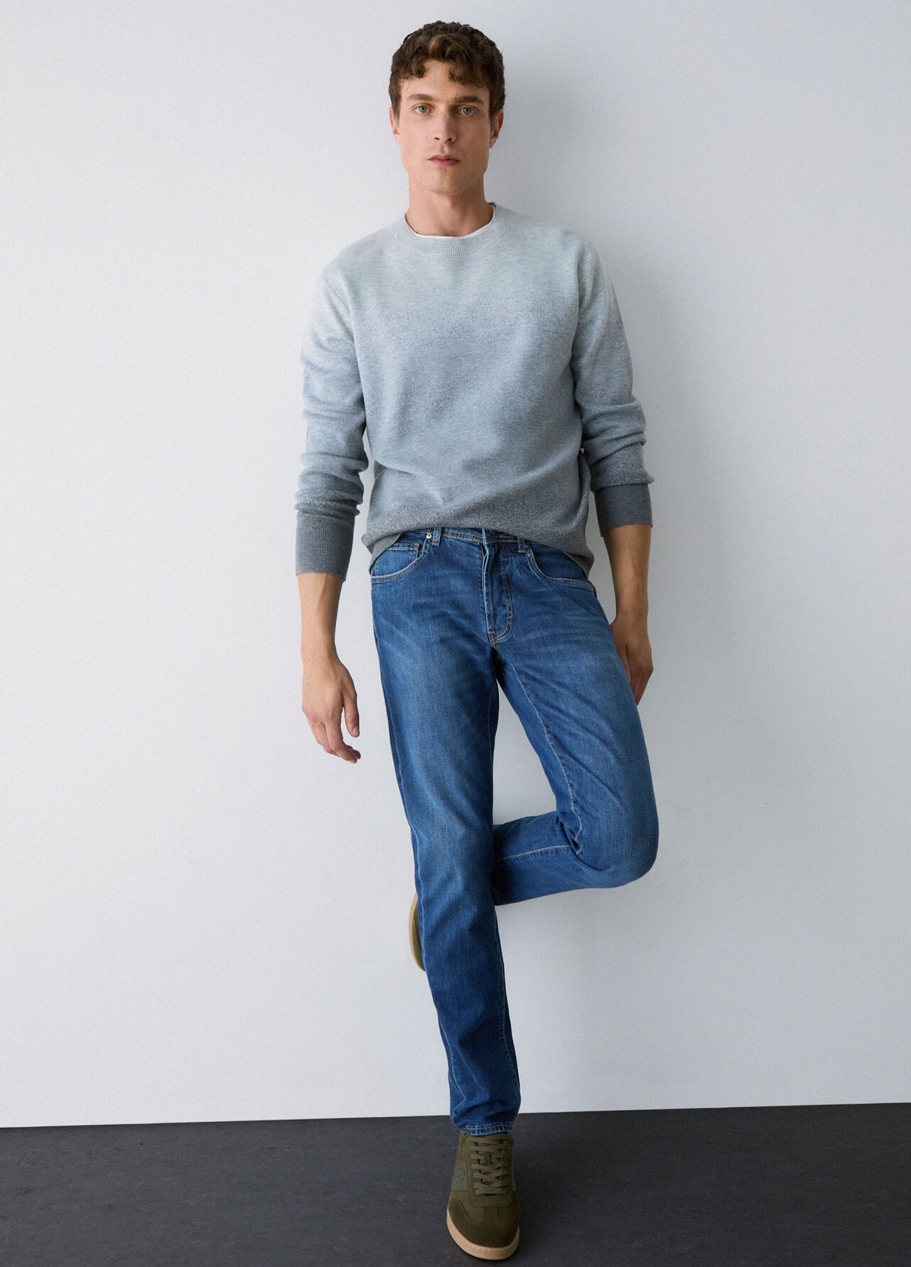 Jeans straight - BLUE DENIM