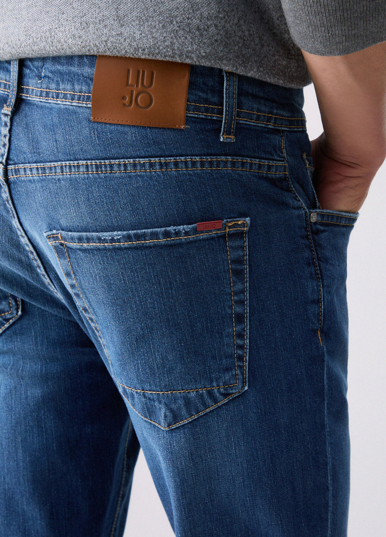Jeans straight - BLUE DENIM