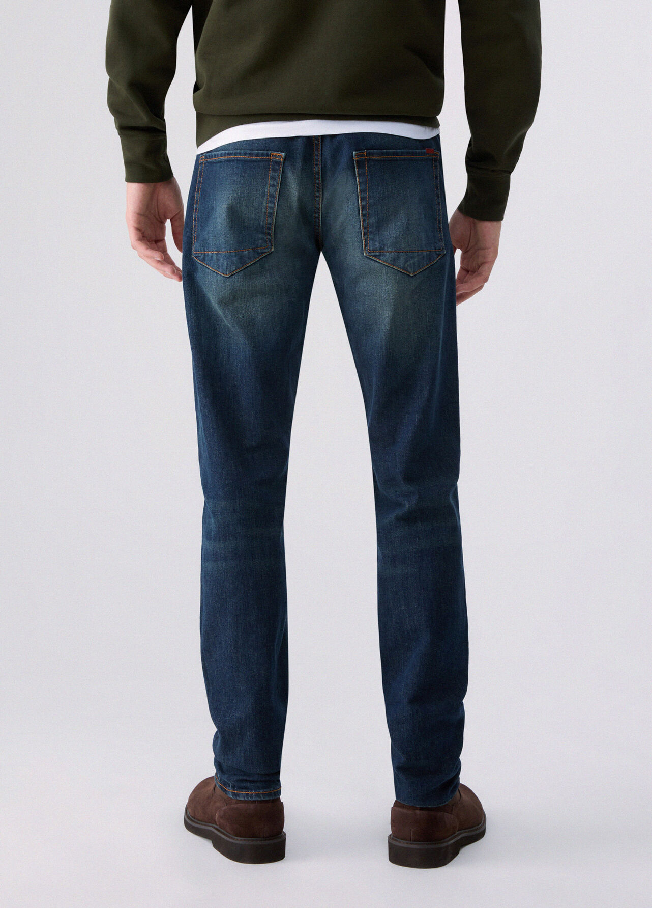Jeans straight - BLUE DENIM