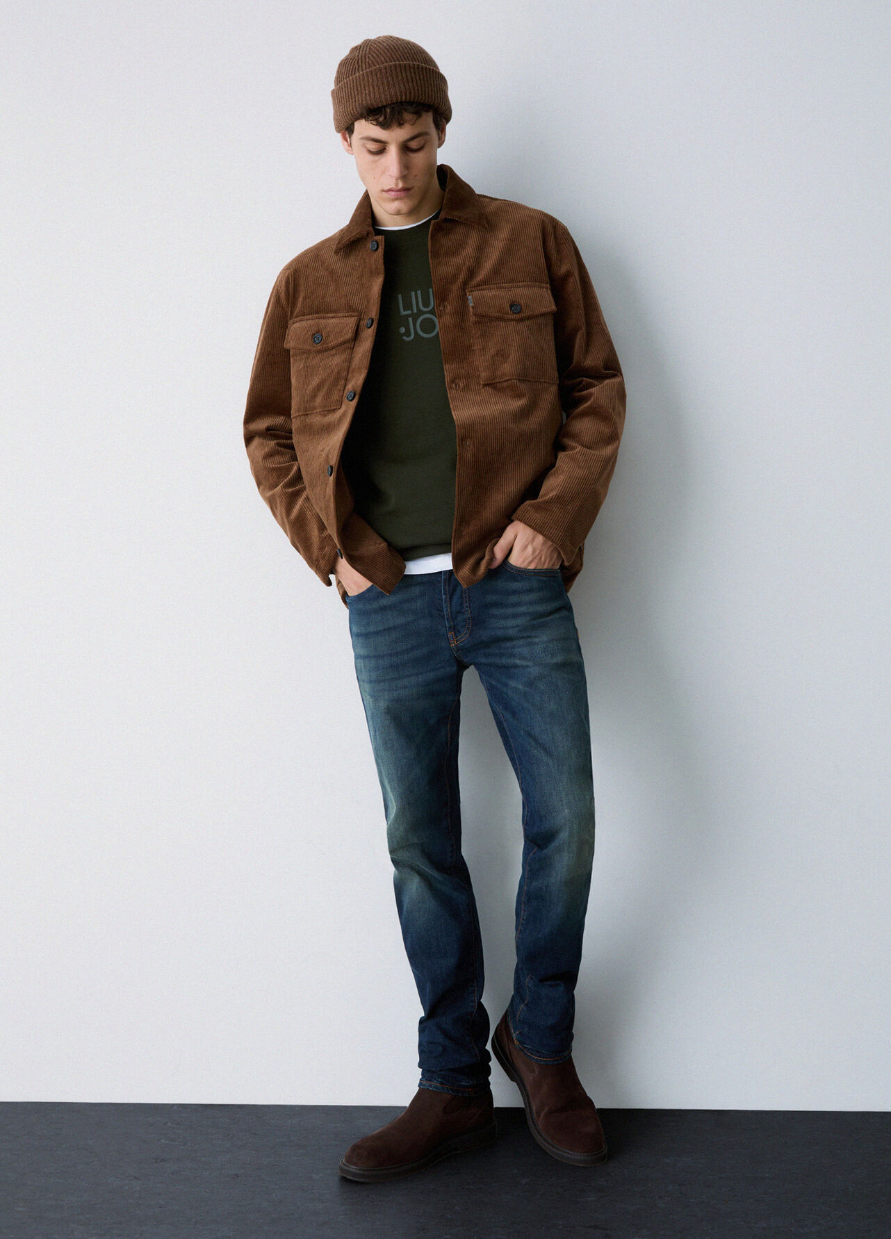 Jeans straight - BLUE DENIM