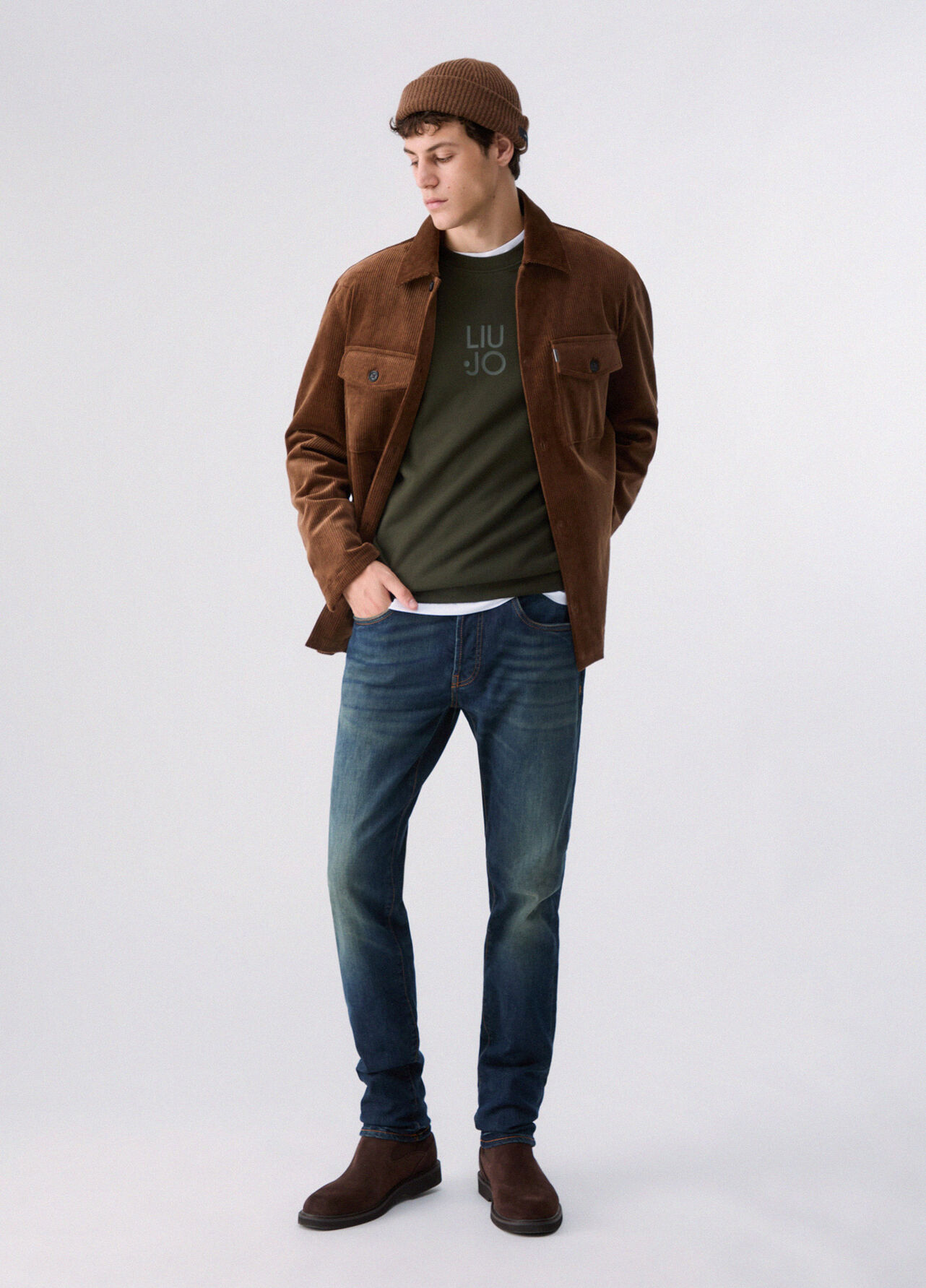Jeans straight - BLUE DENIM