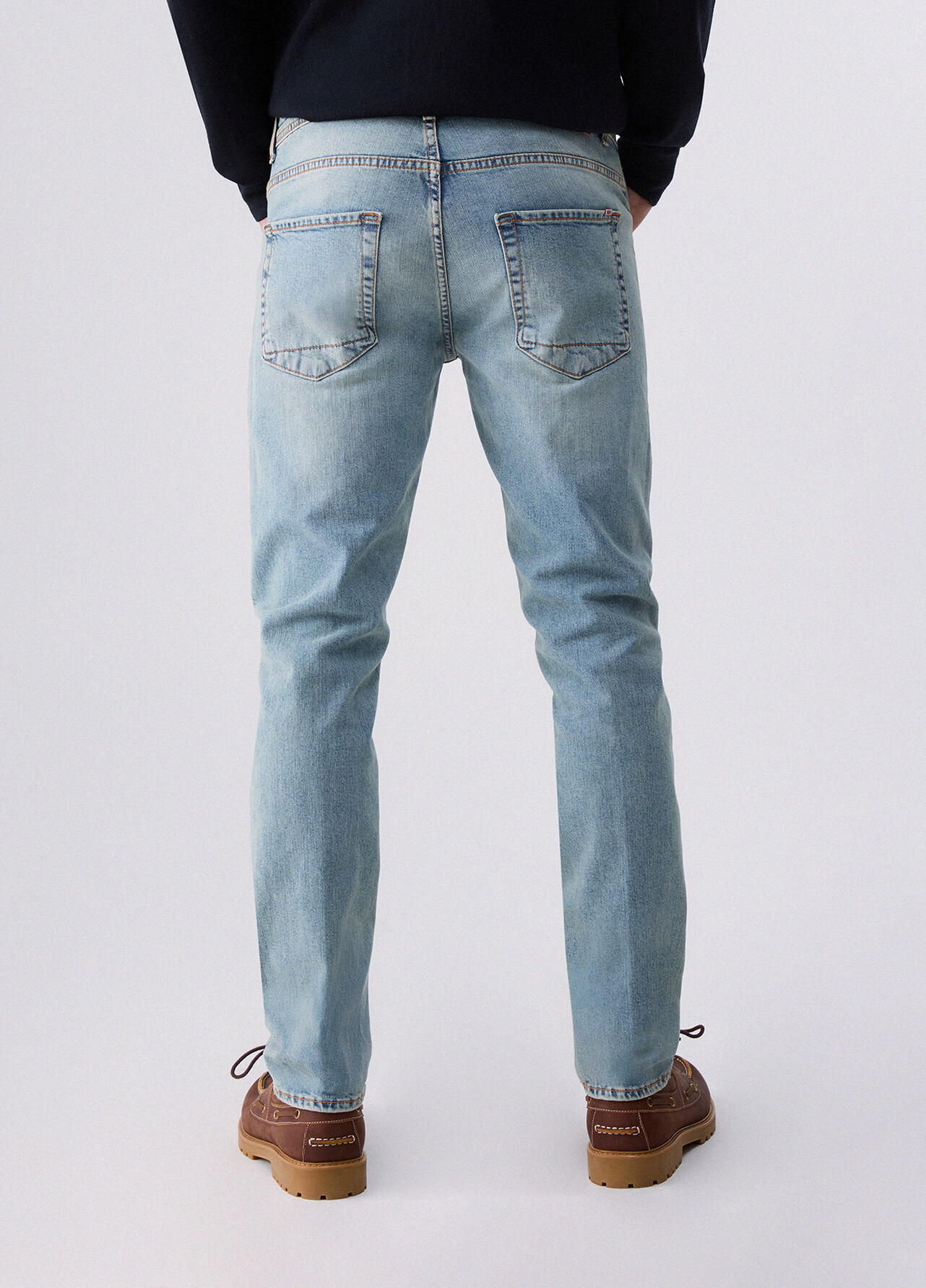 Jeans straight - BLUE DENIM