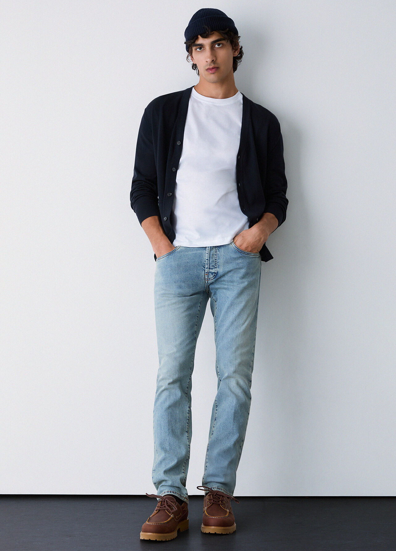 Jeans straight - BLUE DENIM
