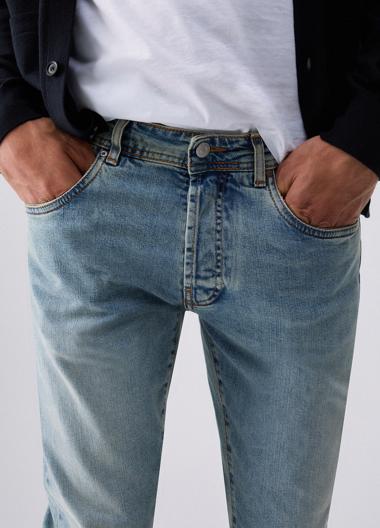 Jeans straight - BLUE DENIM