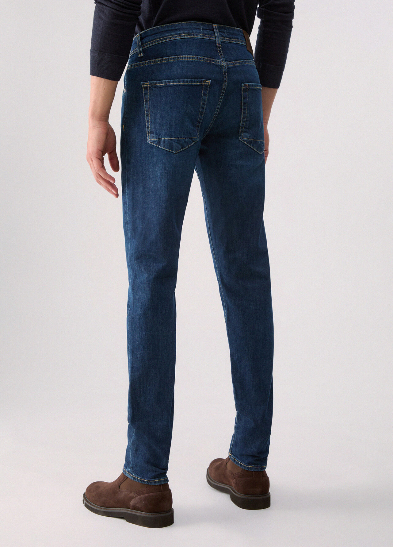 Jeans straight - BLUE DENIM