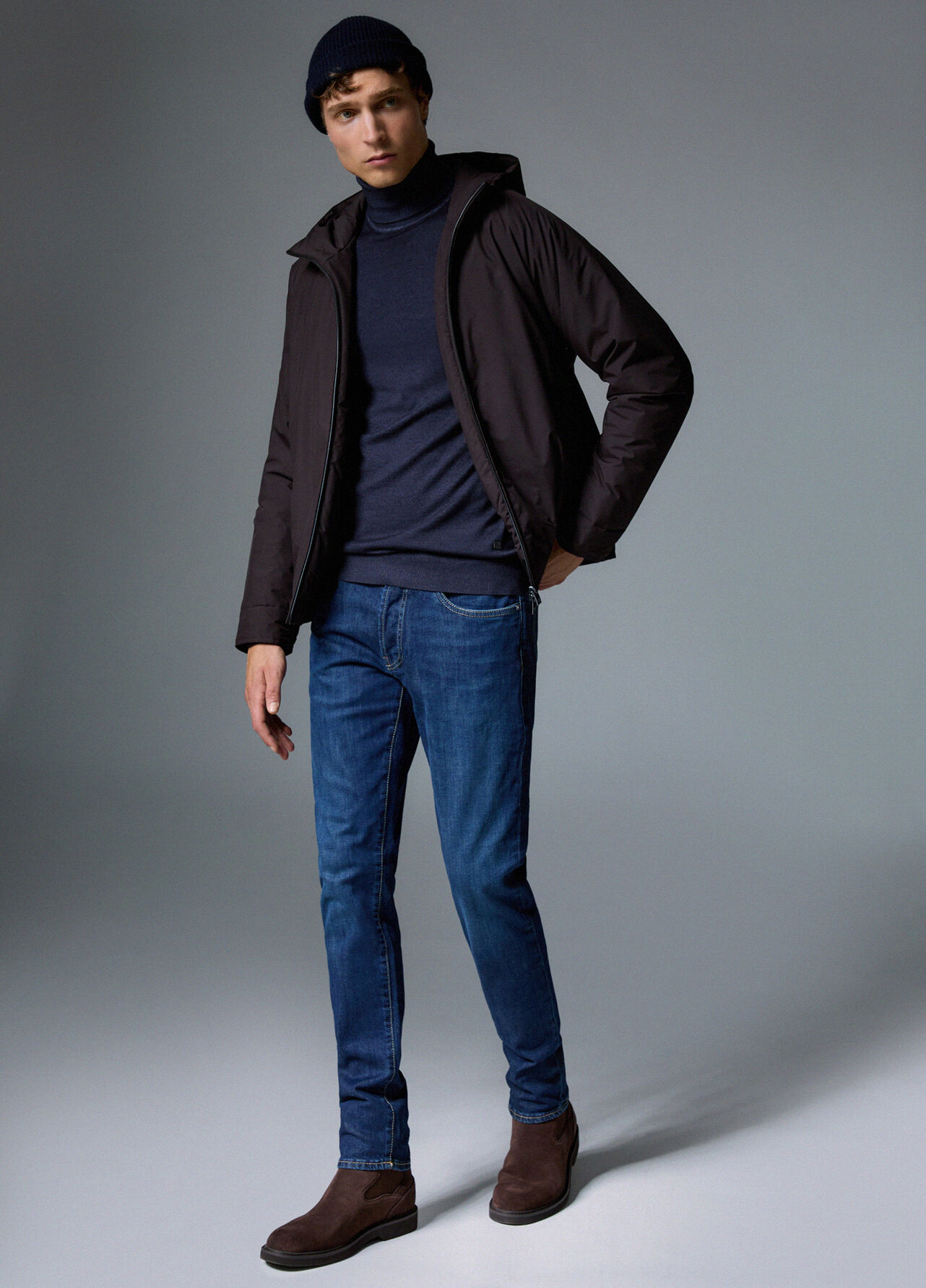 Jeans straight - BLUE DENIM