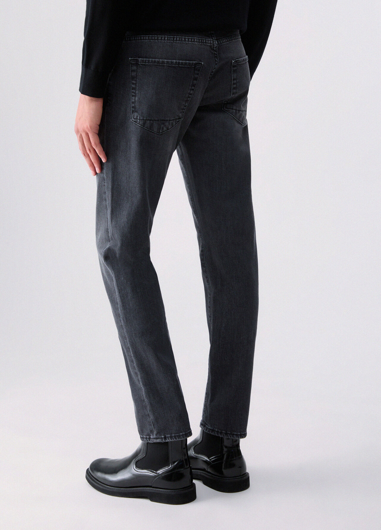 Jeans straight - GREY DENIM