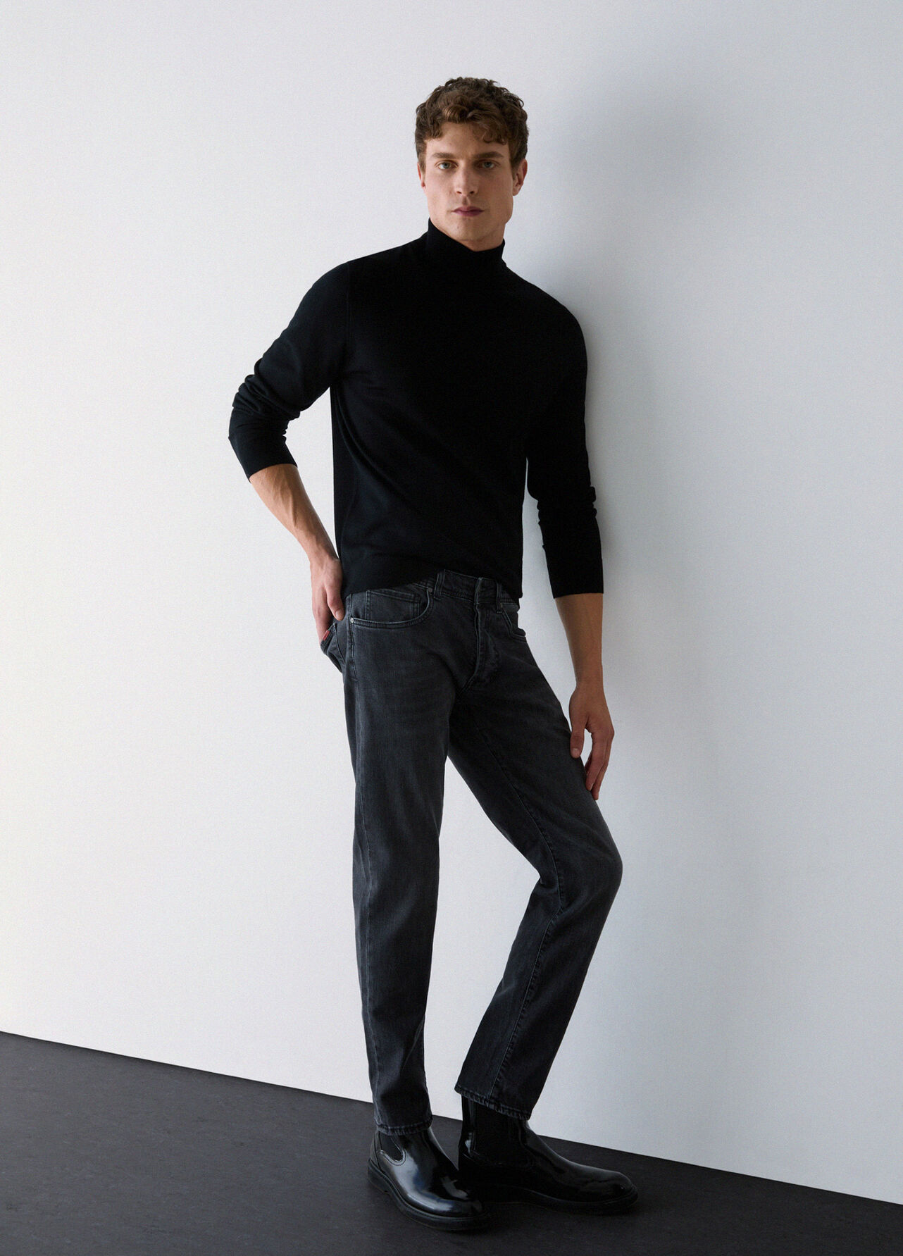 Jeans straight - GREY DENIM