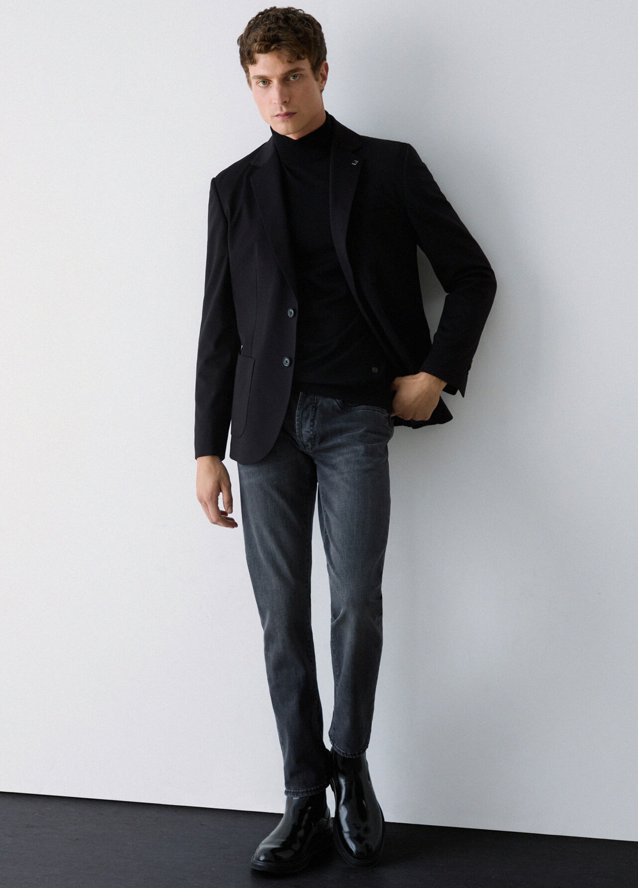 Jeans straight - GREY DENIM