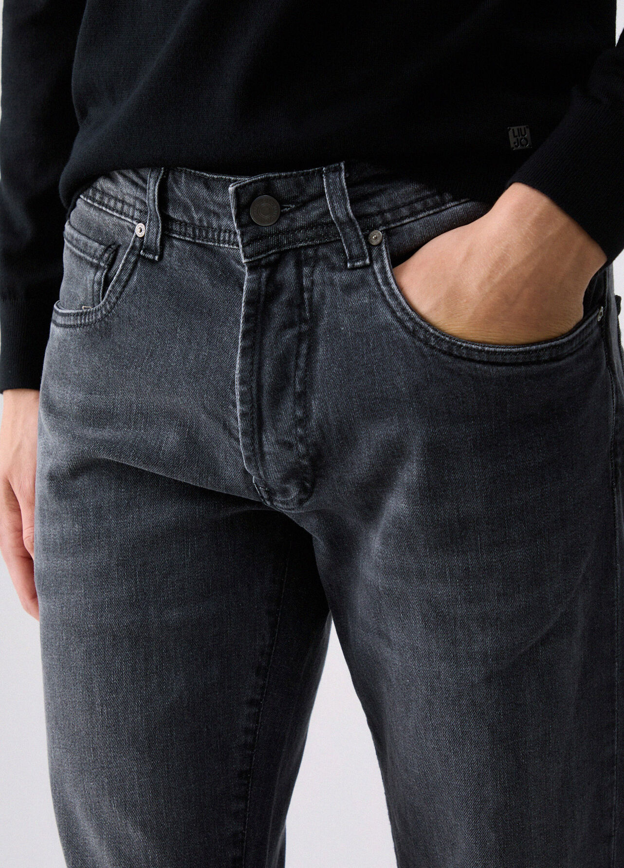 Jeans straight - GREY DENIM