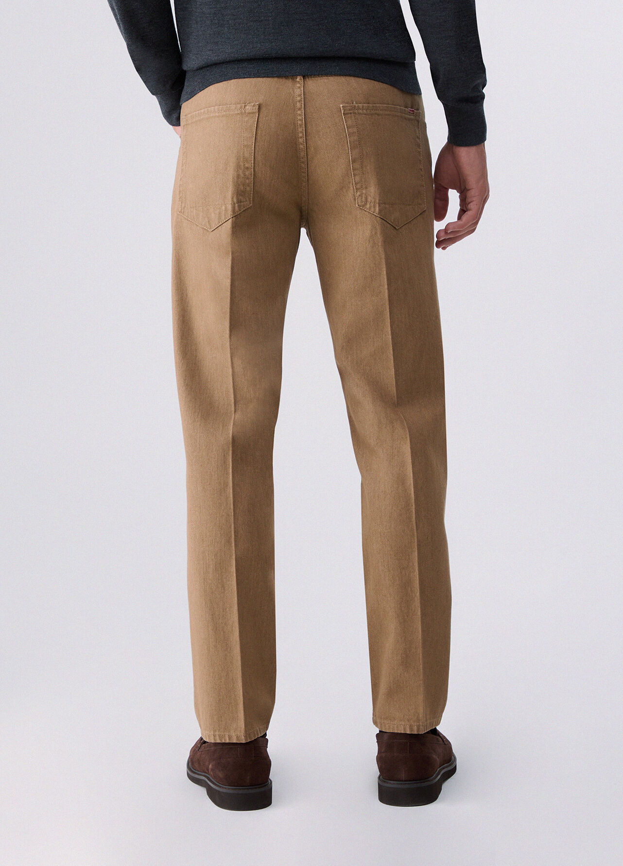 Pantaloni straight regular fit - BEIGE