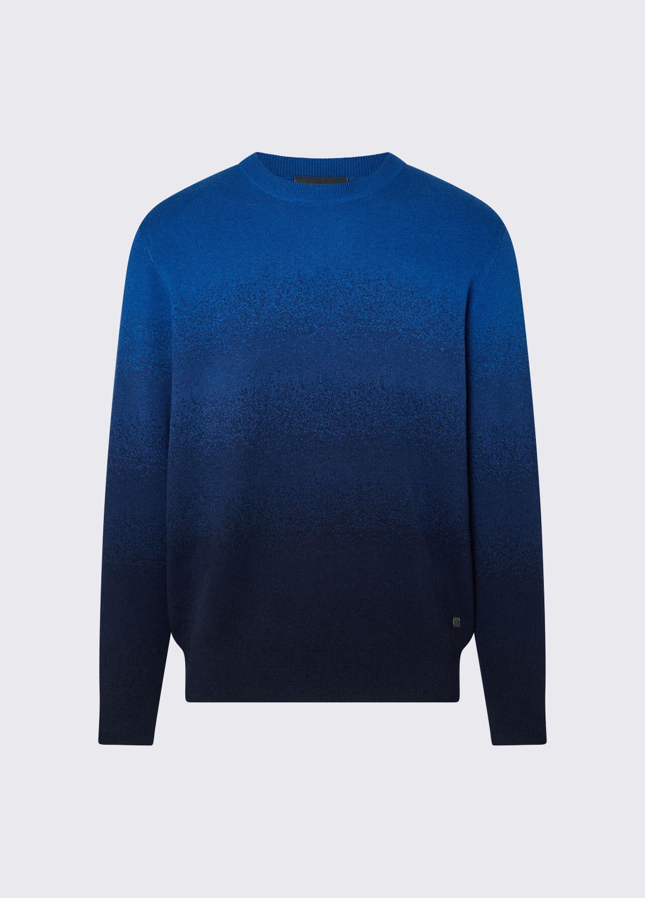 Maglia dégradé in misto lana - BLUE