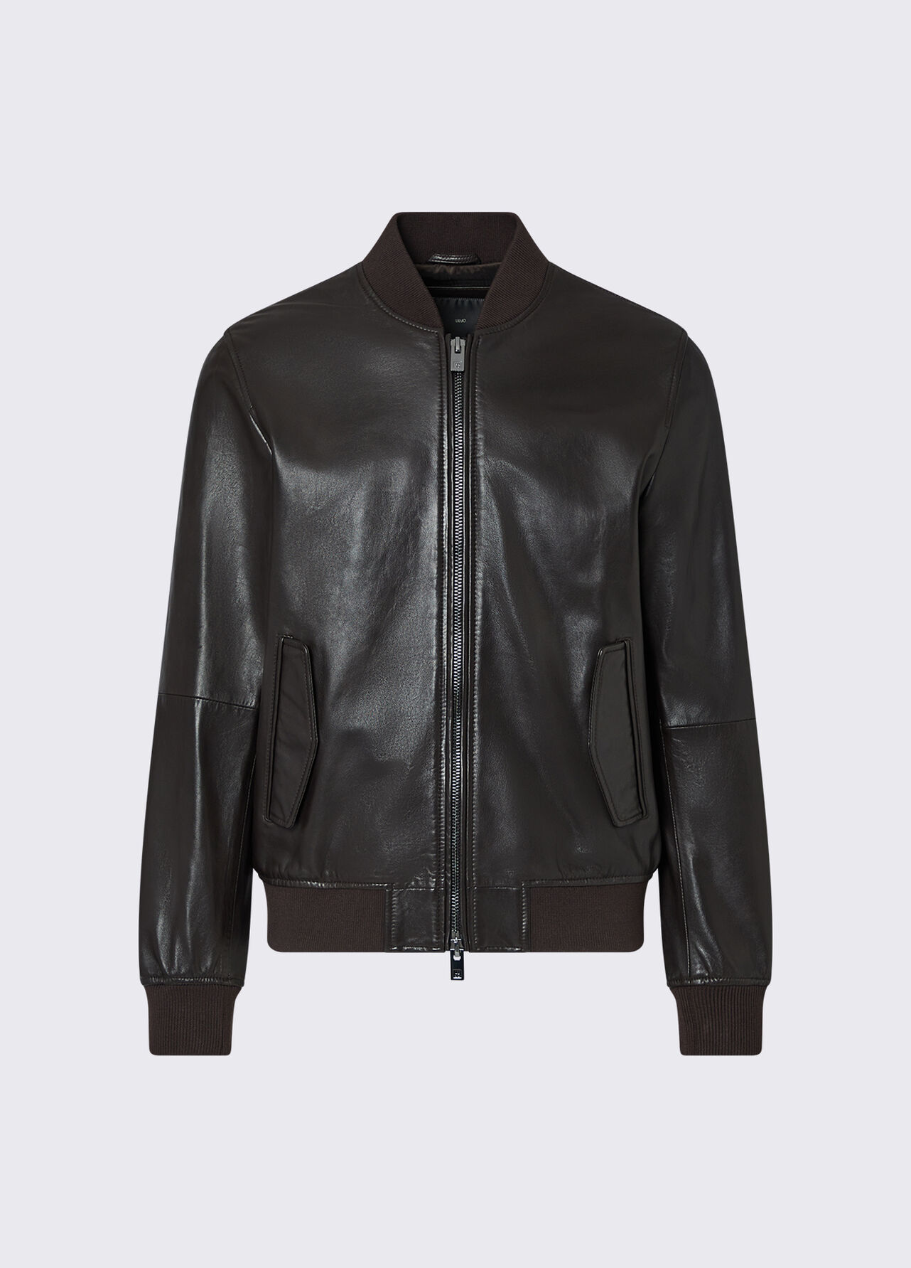 Bomber in pelle - CHOCOLATE BROWN