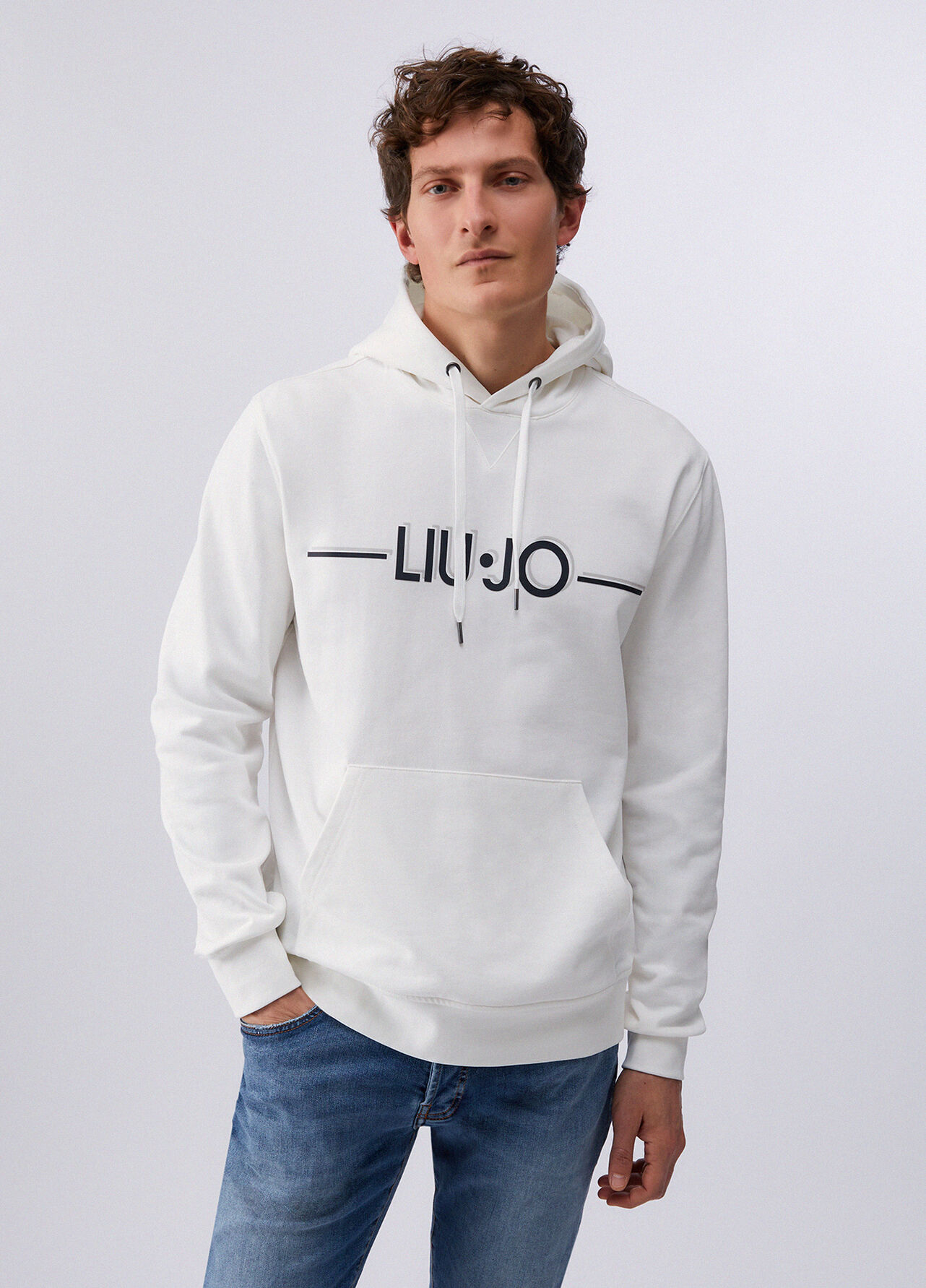 Felpa con cappuccio - WHITE