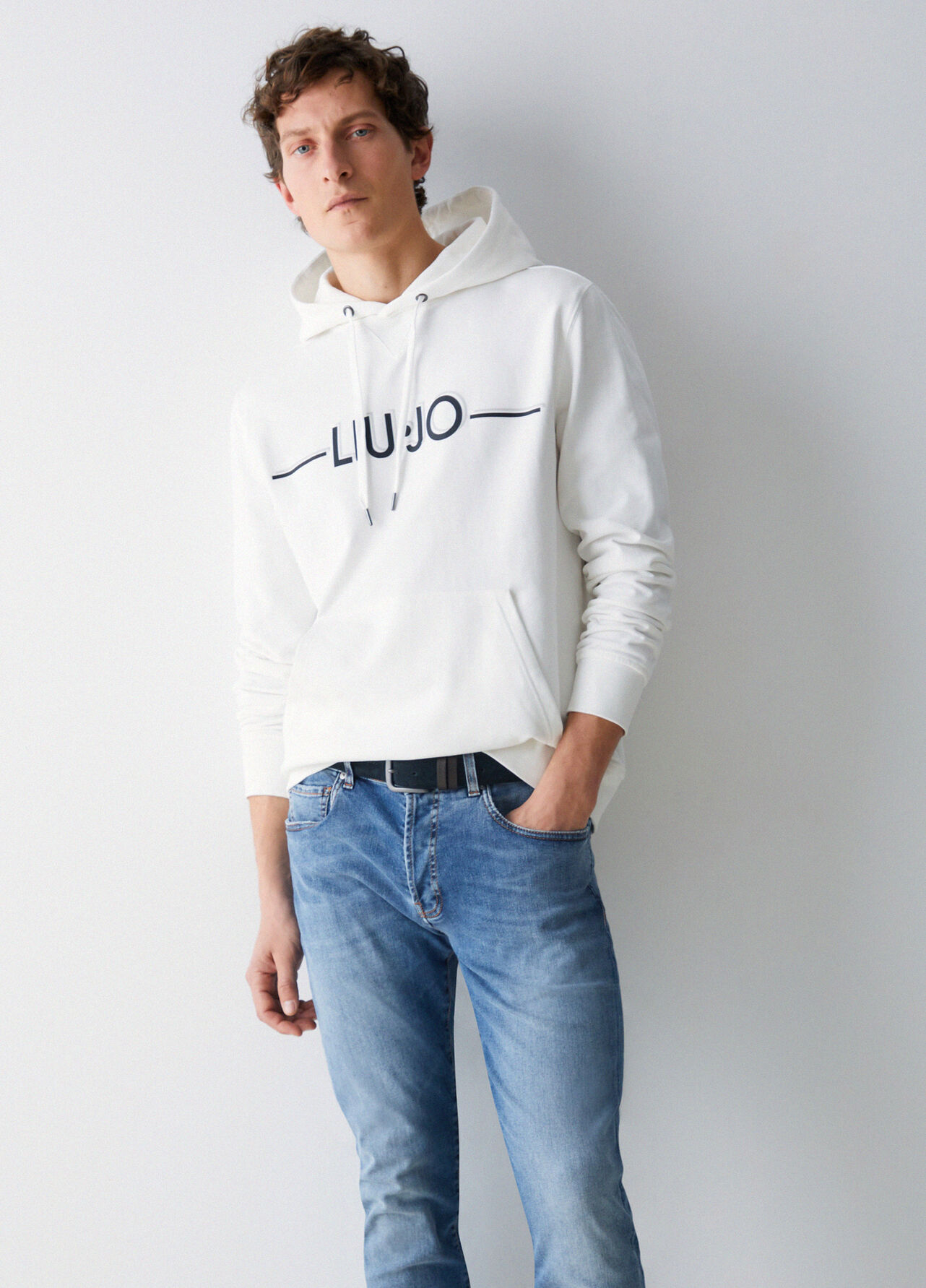 Felpa con cappuccio - WHITE