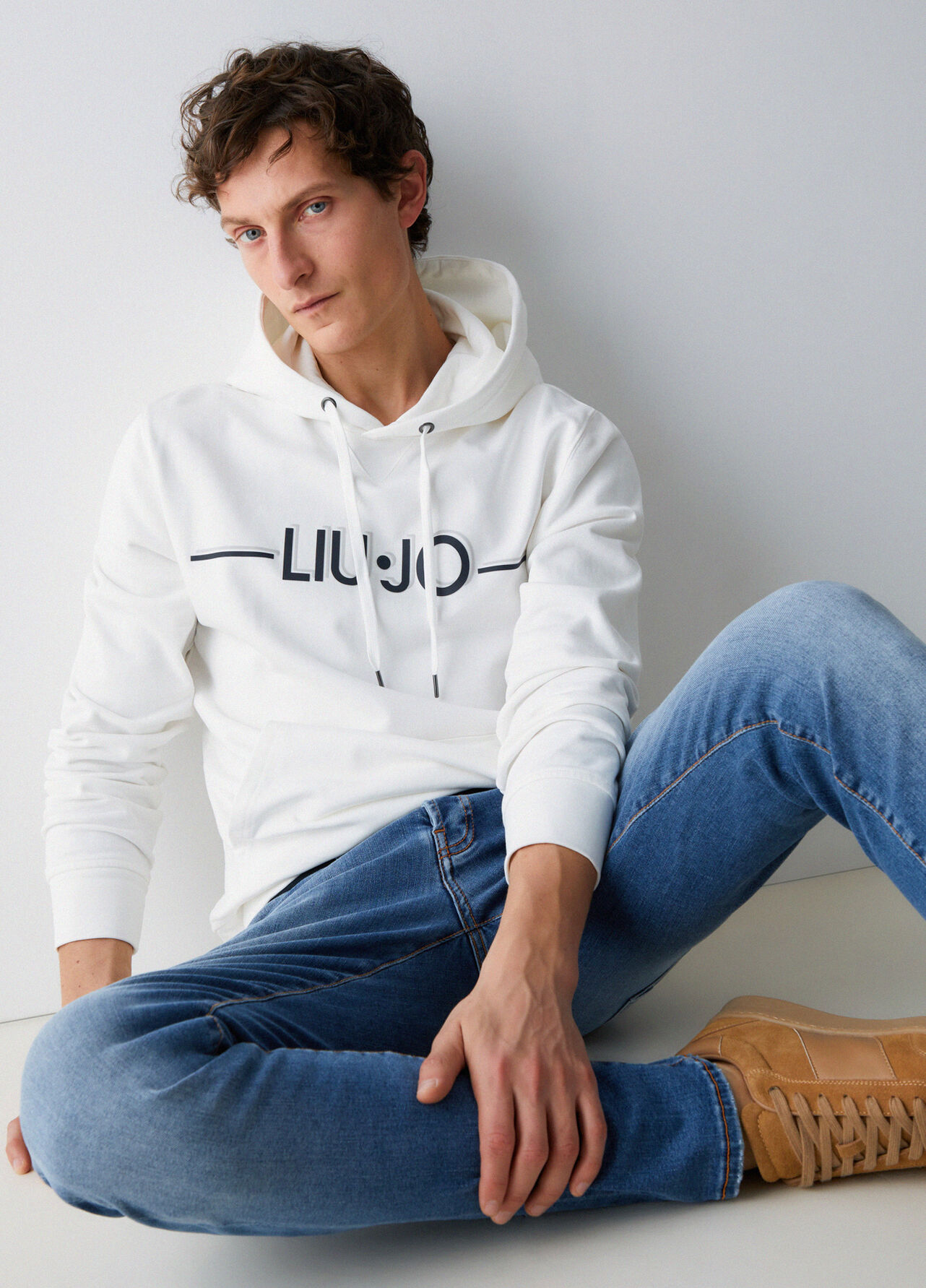 Felpa con cappuccio - WHITE
