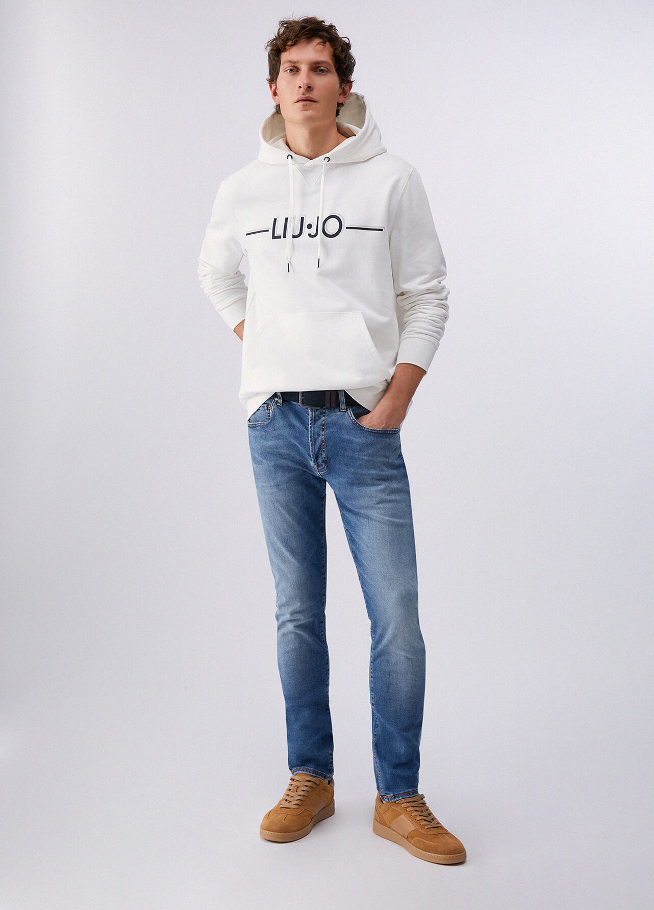 Felpa con cappuccio - WHITE