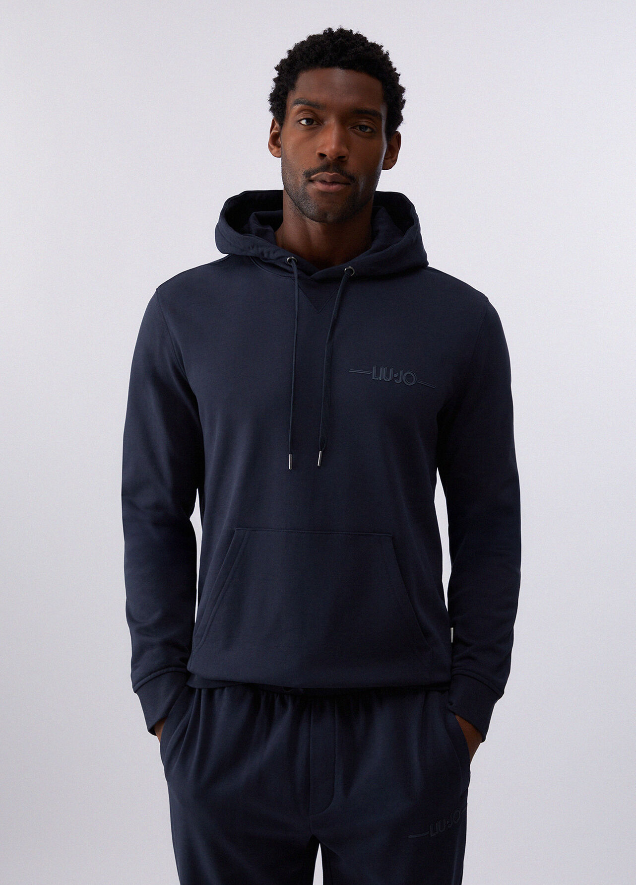 Felpa con cappuccio - DARK BLUE