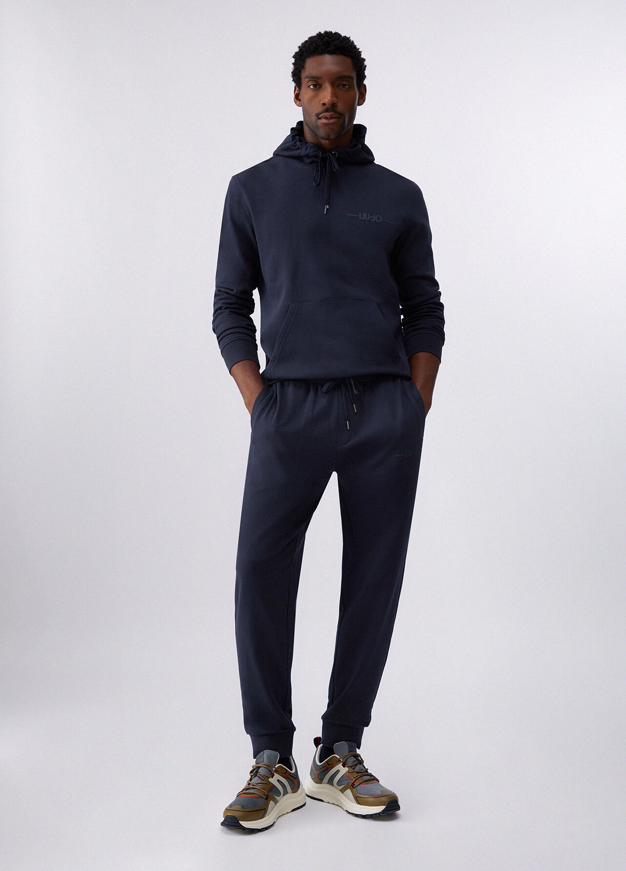 Felpa con cappuccio - DARK BLUE