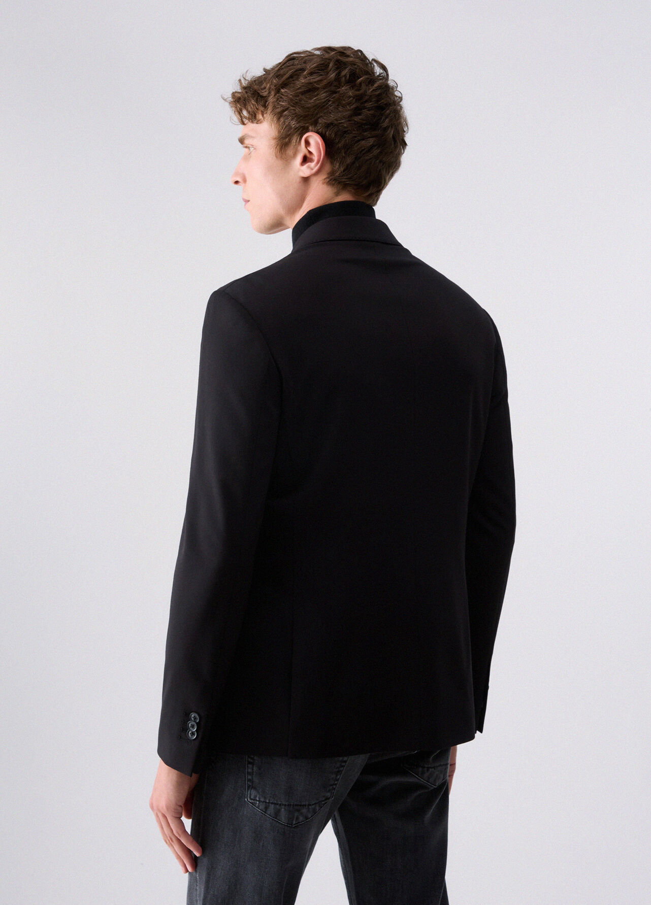 Blazer con tasche - BLACK