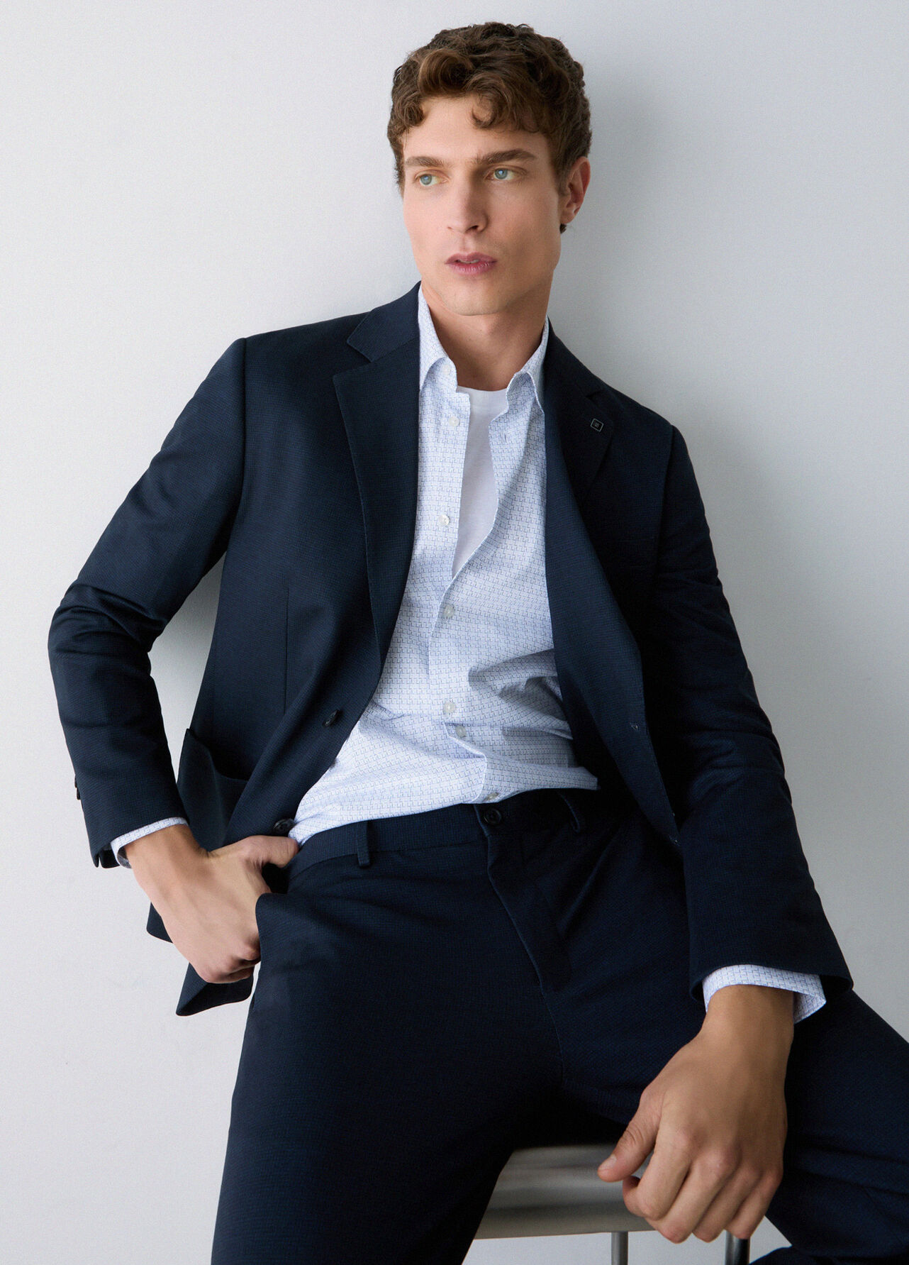 Blazer con tasche - DARK BLUE