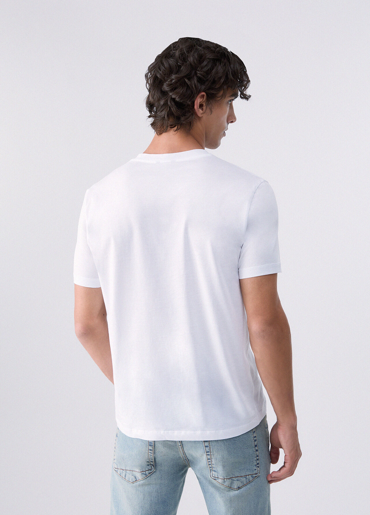 T-shirt co logo ricamato - WHITE