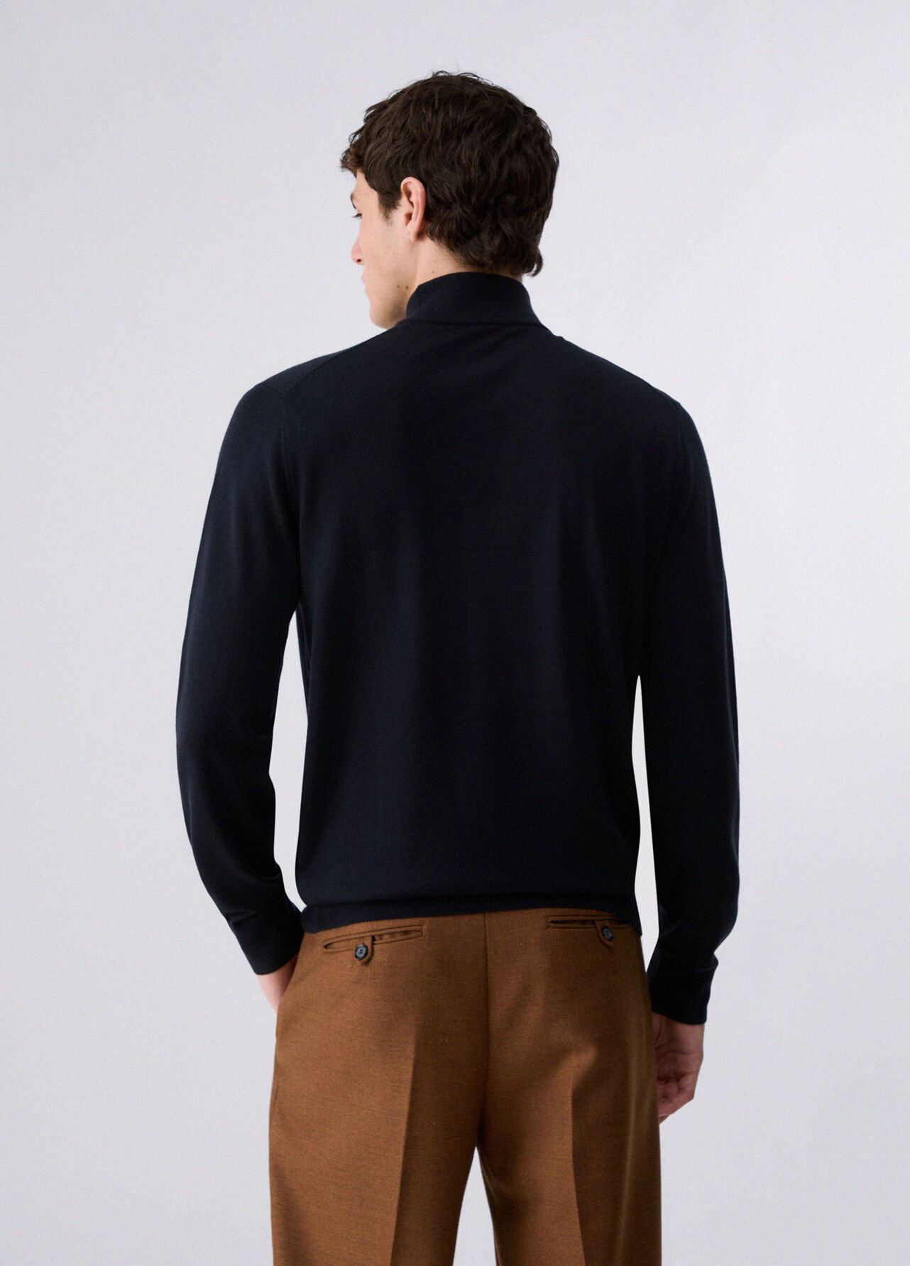 Lupetto in lana merino - DARK BLUE