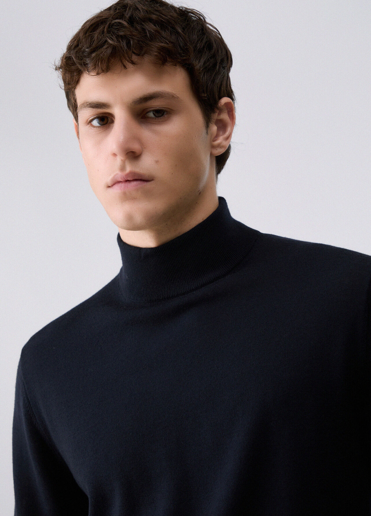 Lupetto in lana merino - DARK BLUE