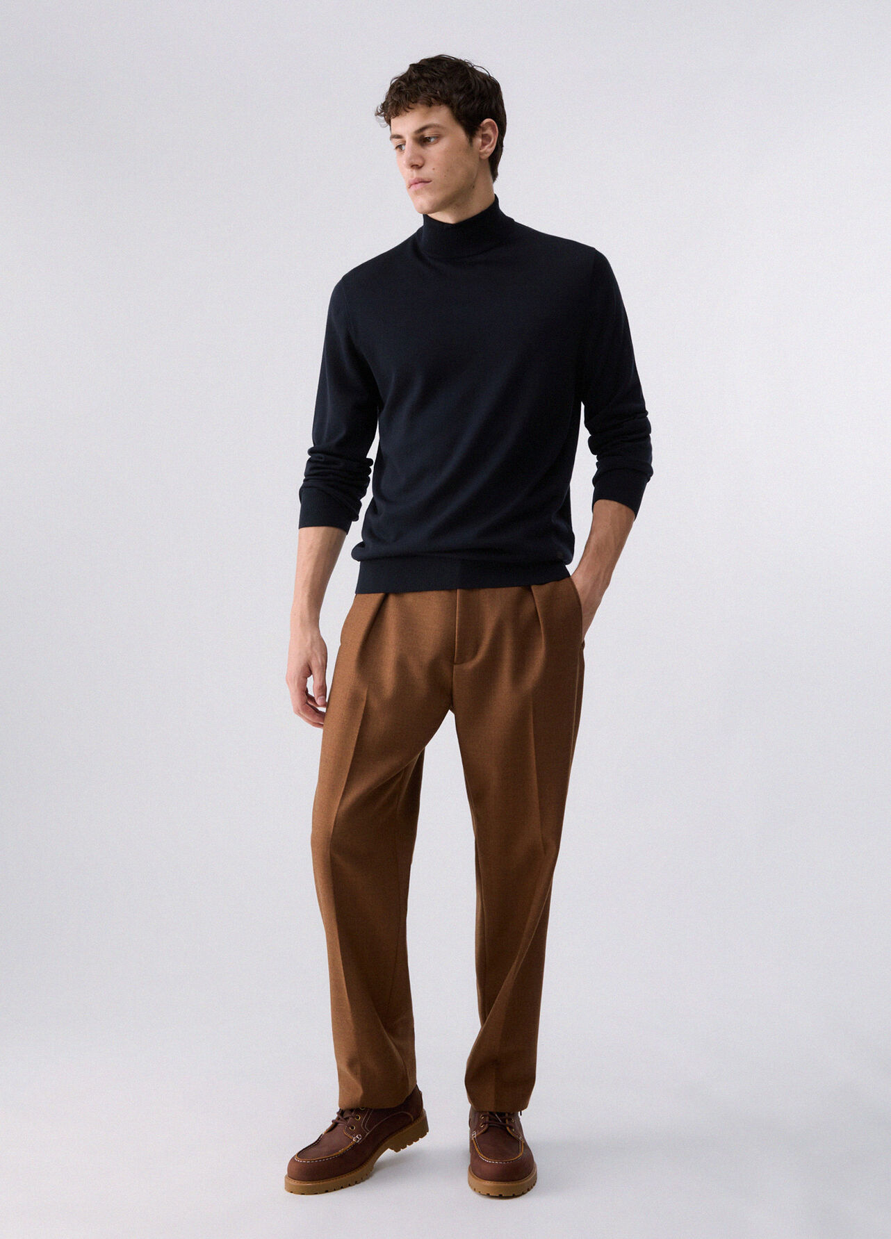 Lupetto in lana merino - DARK BLUE
