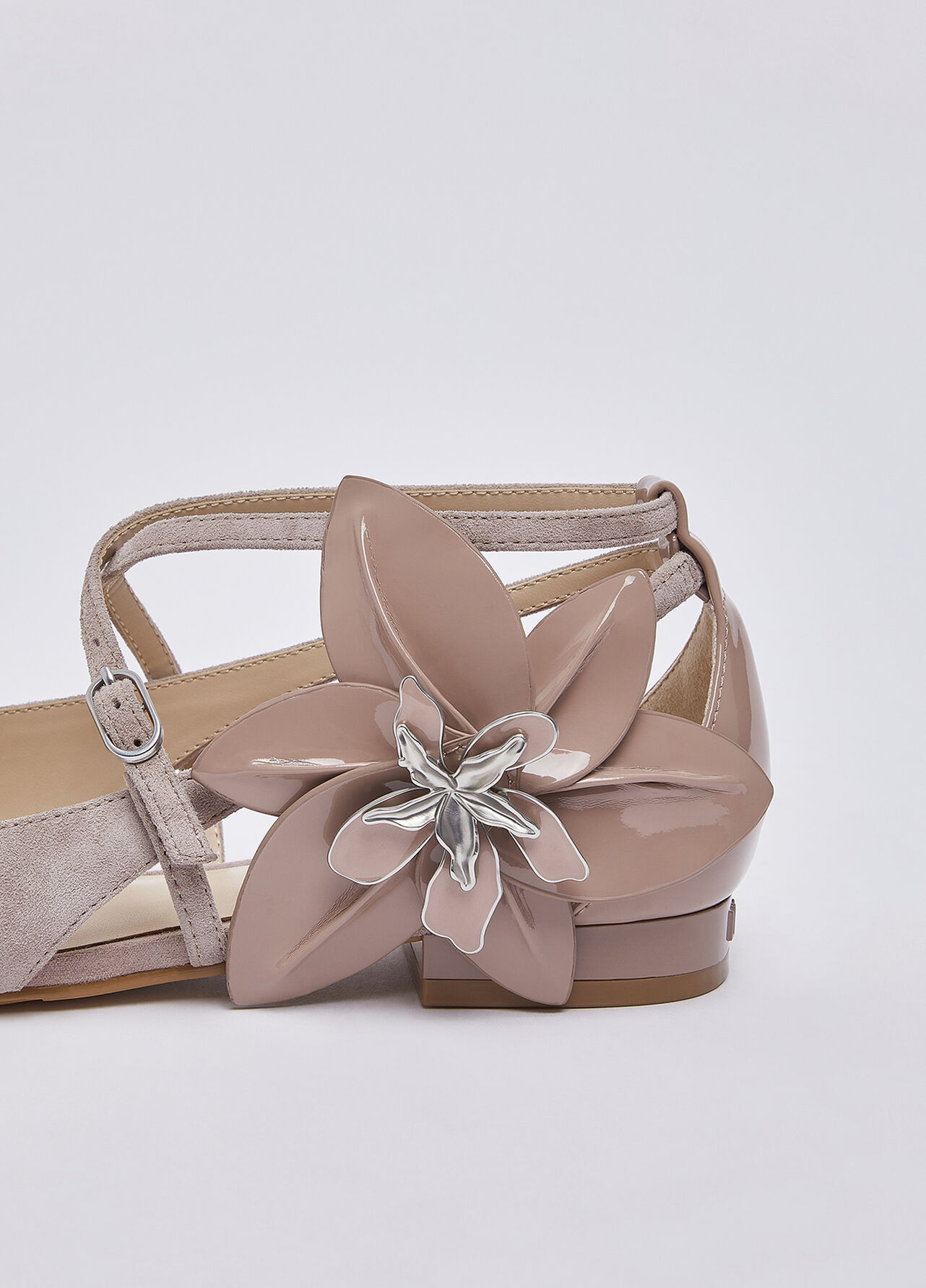 Ballerine con maxi fiore - BLUSH PINK