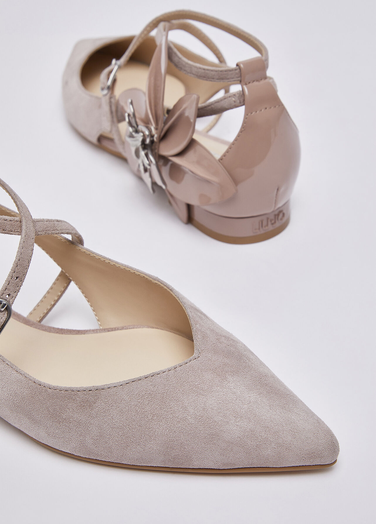Ballerine con maxi fiore - BLUSH PINK