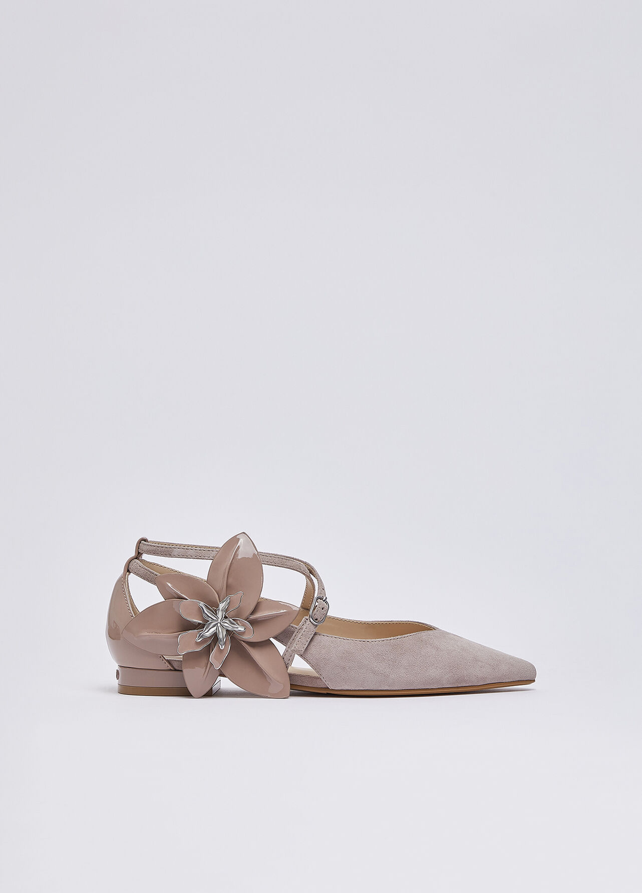 Ballerine con maxi fiore - BLUSH PINK