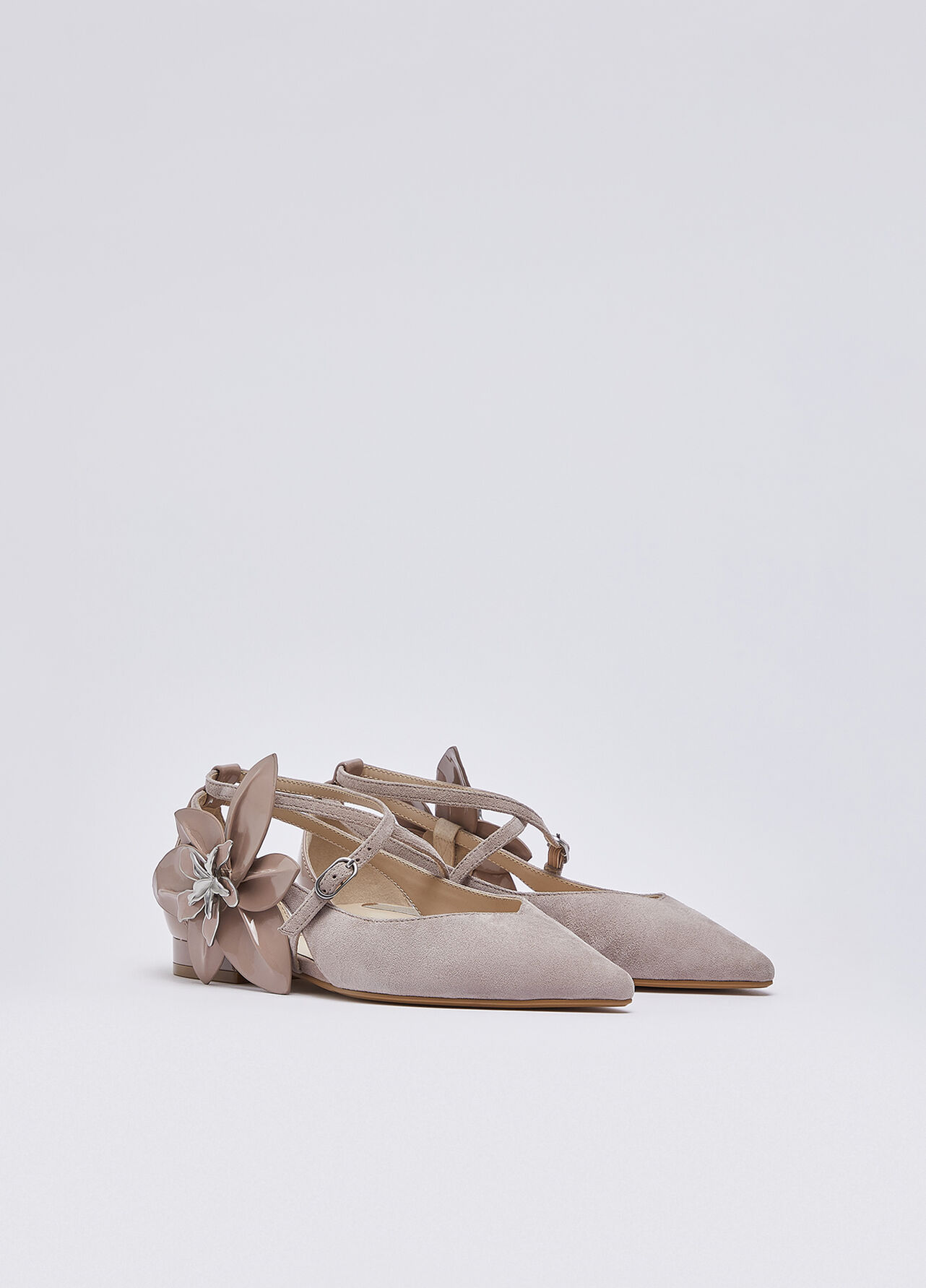 Ballerine con maxi fiore - BLUSH PINK