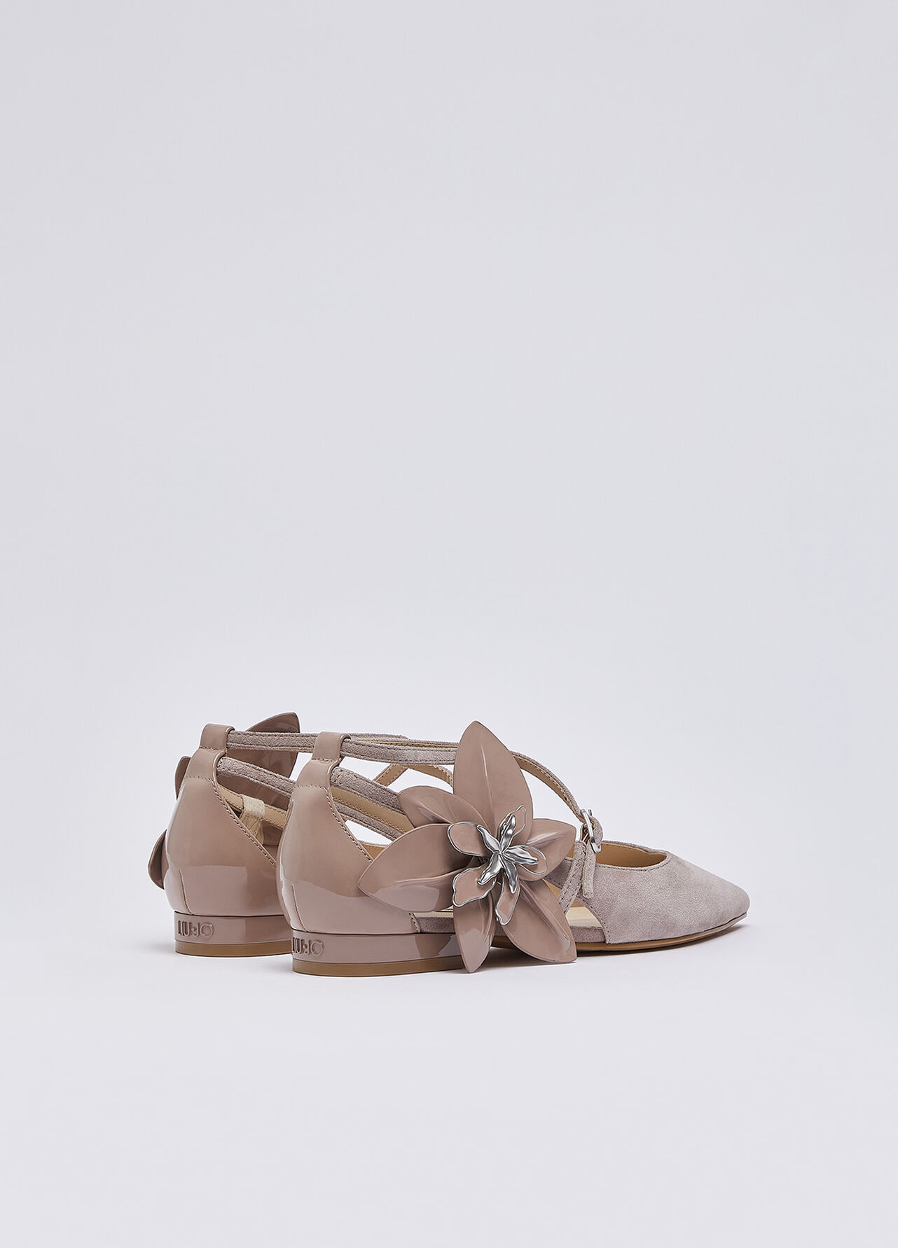 Ballerine con maxi fiore - BLUSH PINK