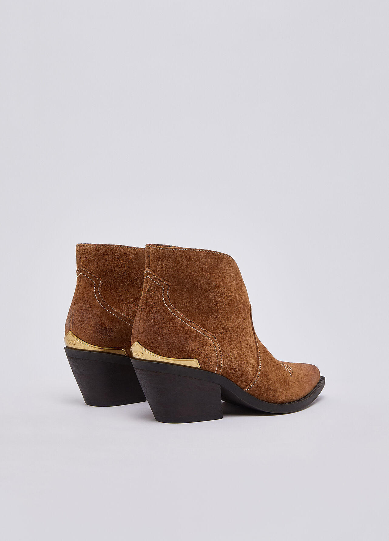 Stivaletti texani in suede - TAN
