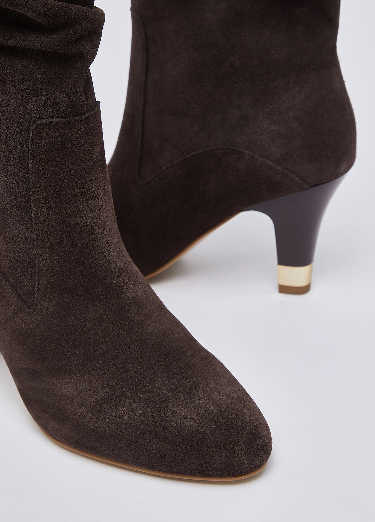 Stivali morbidi in suede - MOCHA