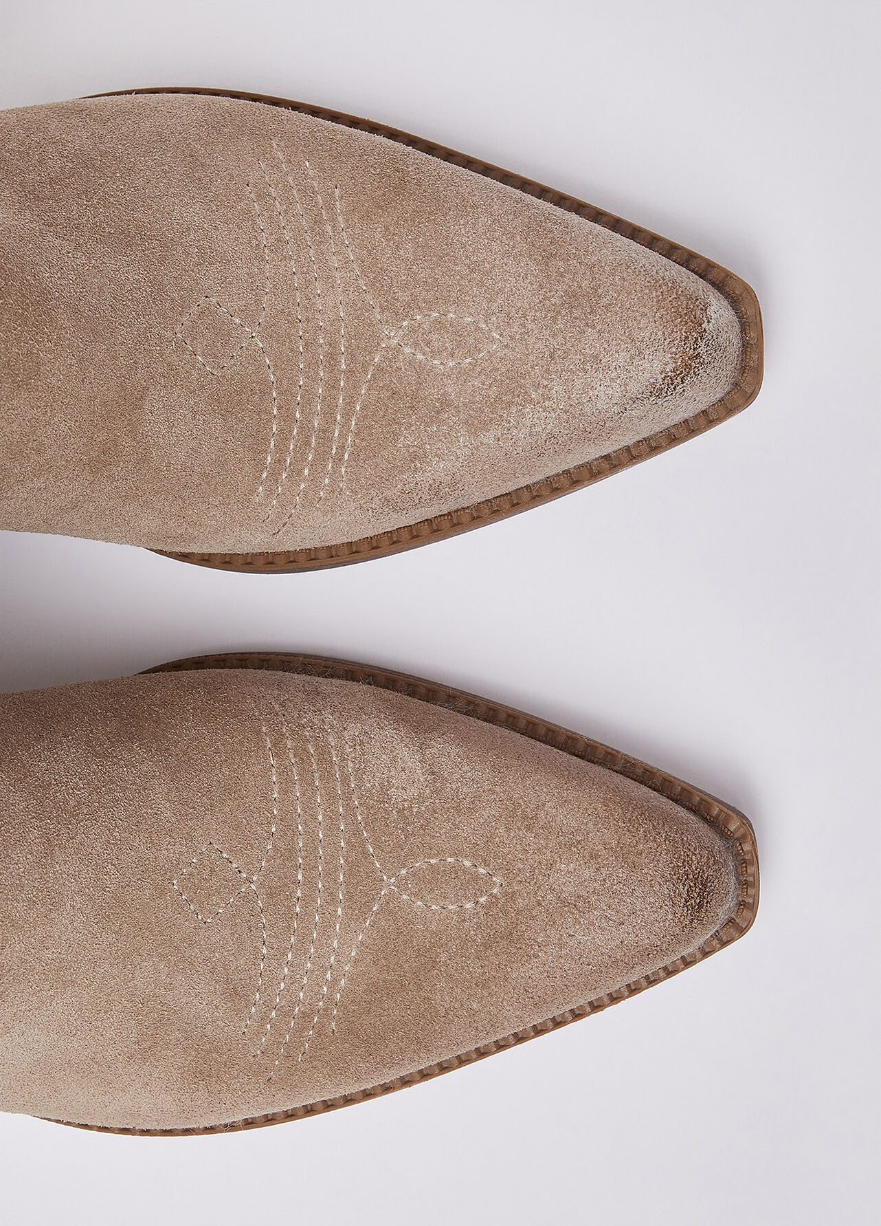 Stivali texani in suede - HAVANA BROWN