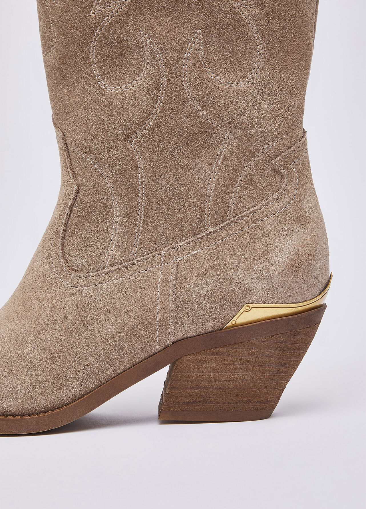 Stivali texani in suede - HAVANA BROWN