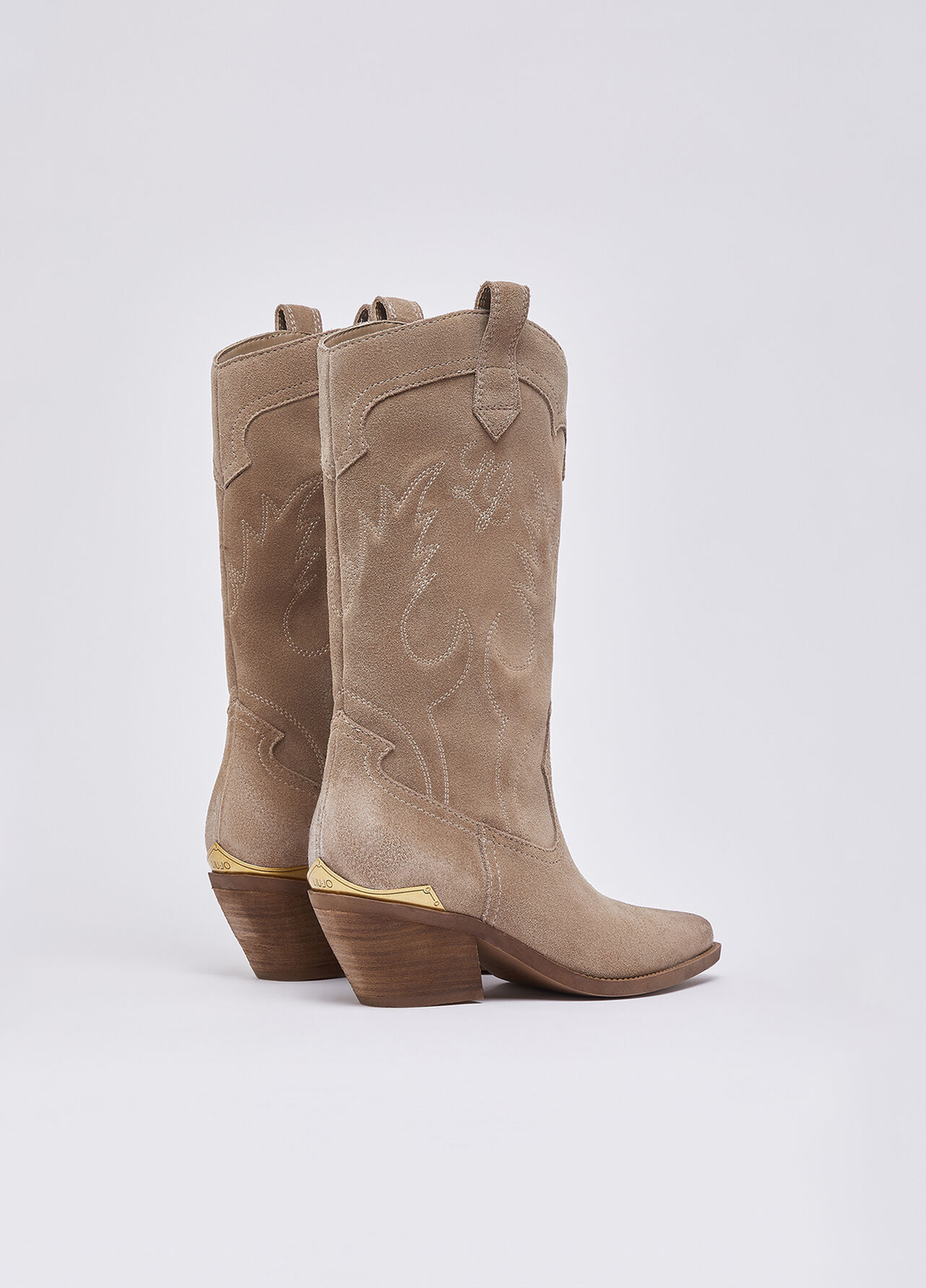 Stivali texani in suede - HAVANA BROWN