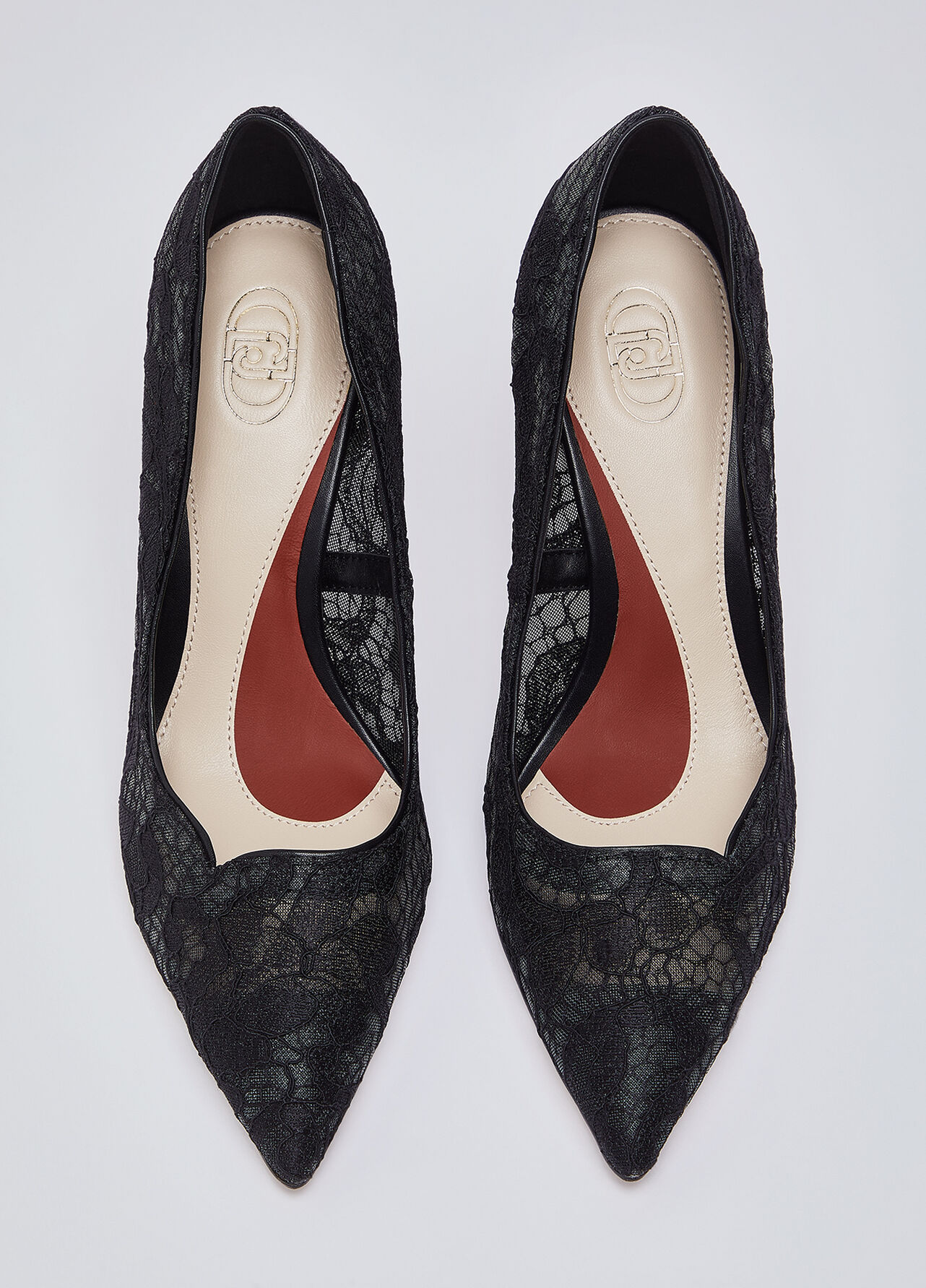 Décolleté in pizzo - BLACK