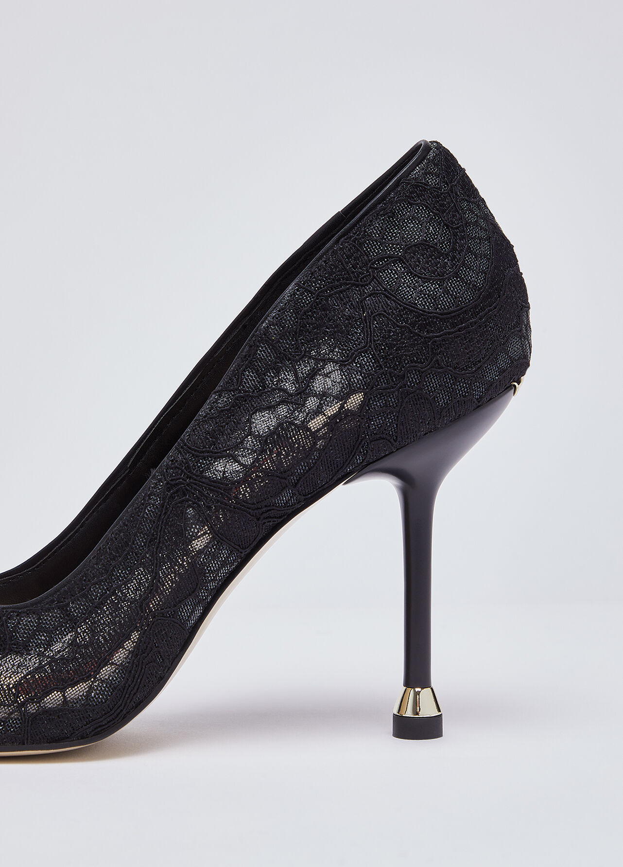 Décolleté in pizzo - BLACK