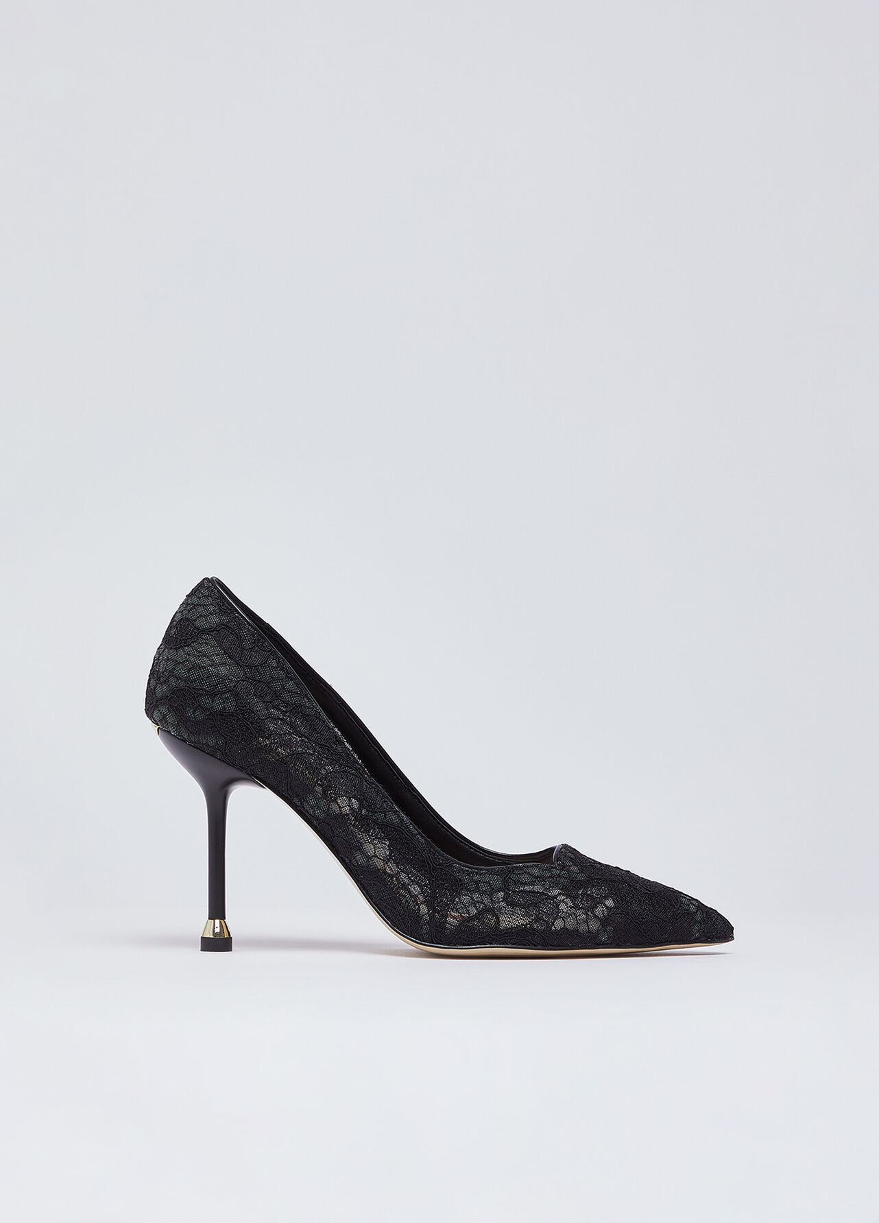 Décolleté in pizzo - BLACK