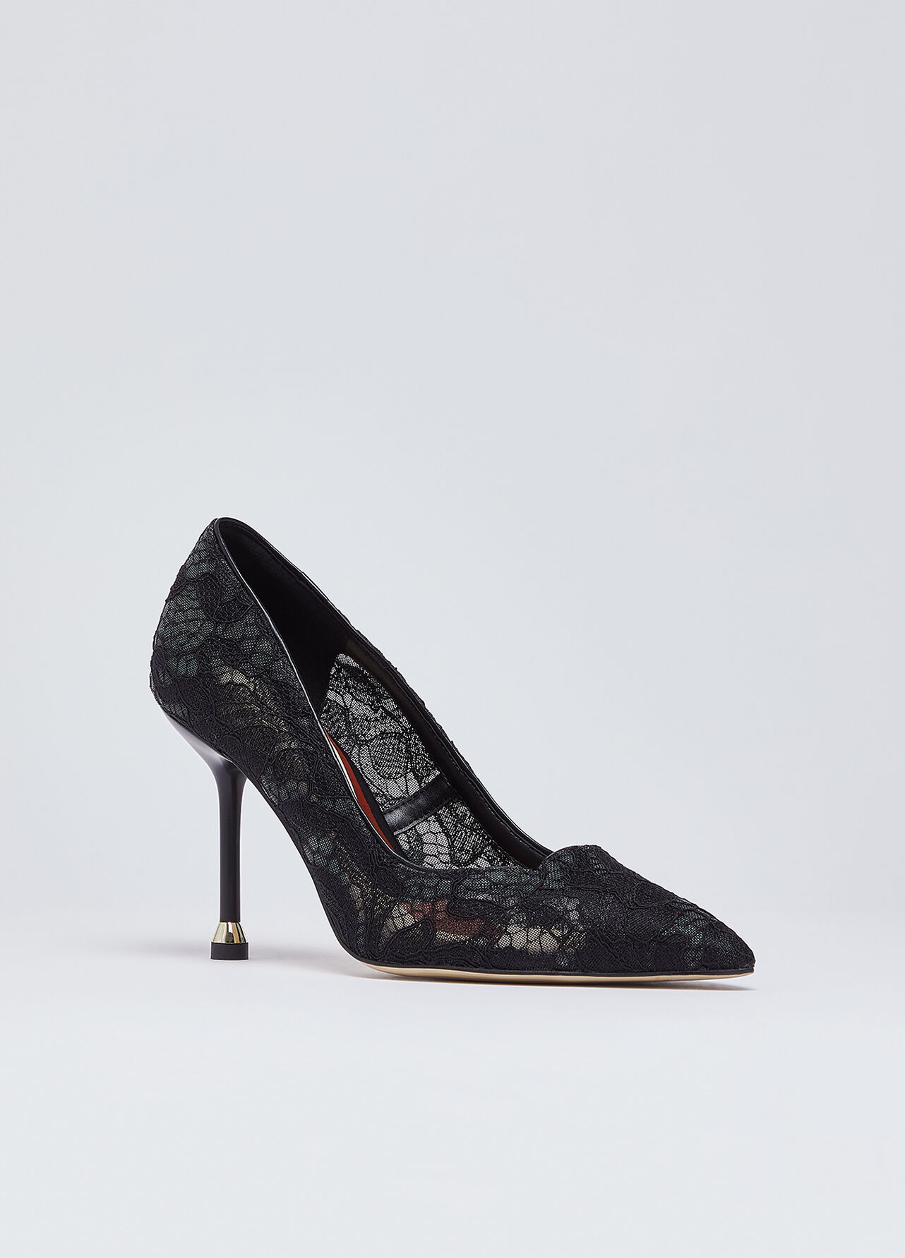 Décolleté in pizzo - BLACK