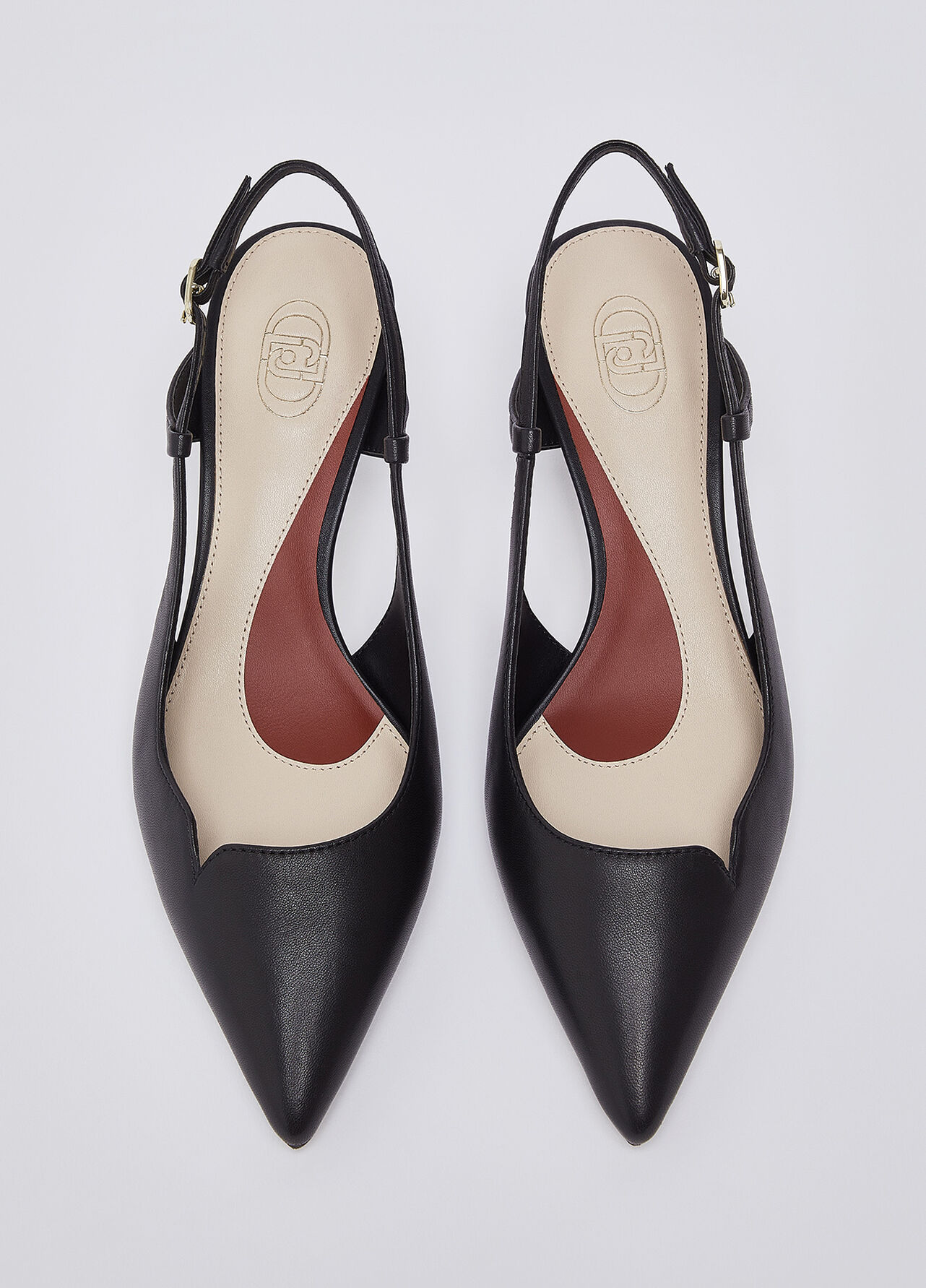 Slingback in nappa - BLACK