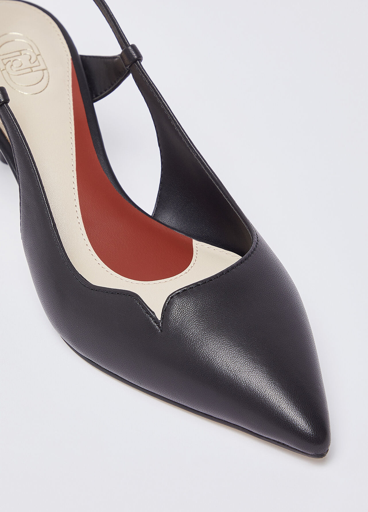 Slingback in nappa - BLACK