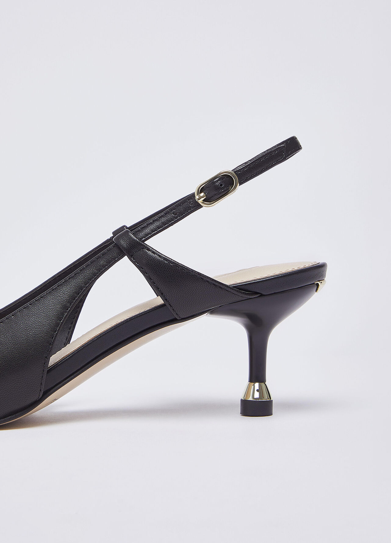 Slingback in nappa - BLACK
